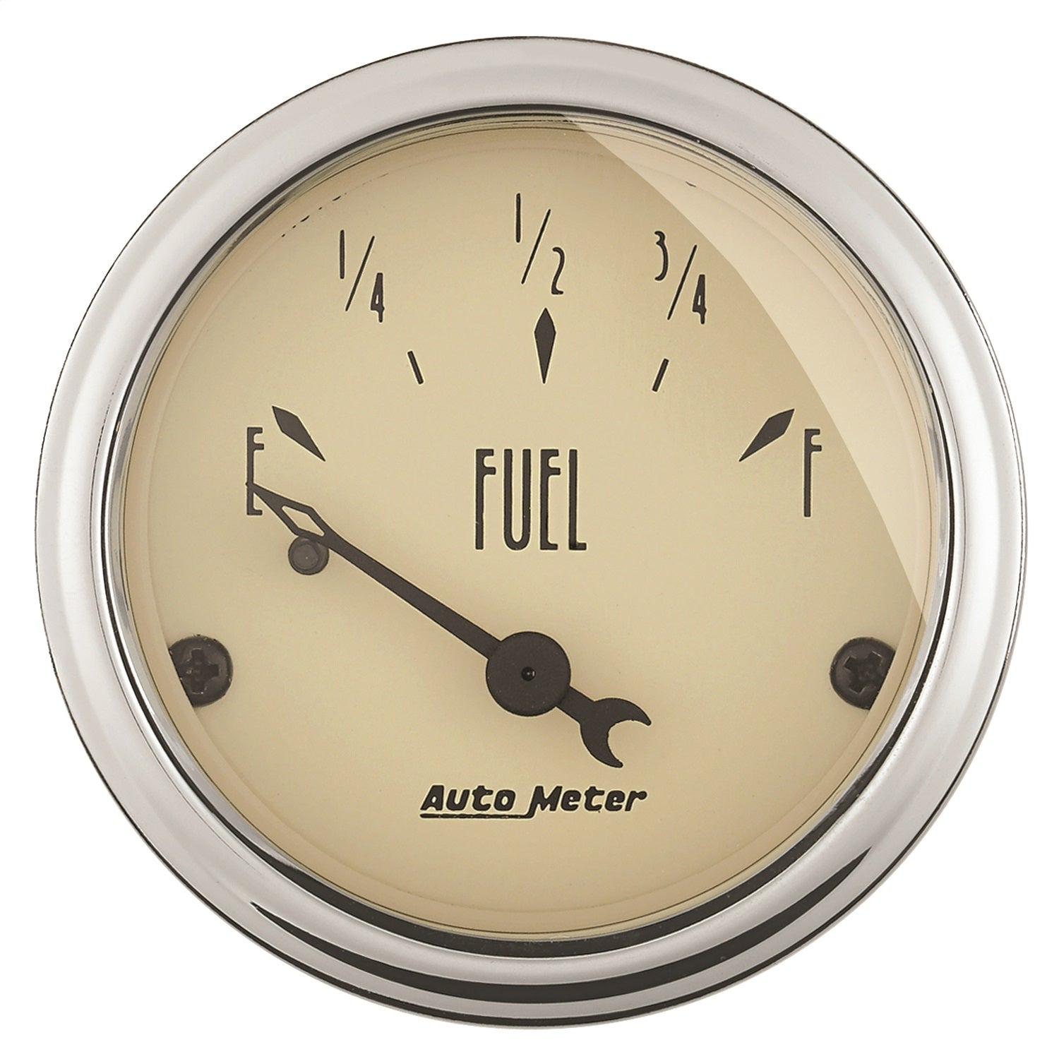 AutoMeter 1815 GAUGE; FUEL LEVEL; 2 1/16in.; 0OE TO 90OF; ELEC; ANTIQUE BEIGE AutoMeter 1815