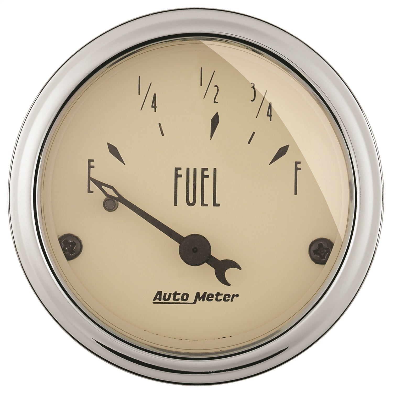 AutoMeter 1816 GAUGE; FUEL LEVEL; 2 1/16in.; 73OE TO 10OF; ELEC; ANTIQUE BEIGE AutoMeter 1816