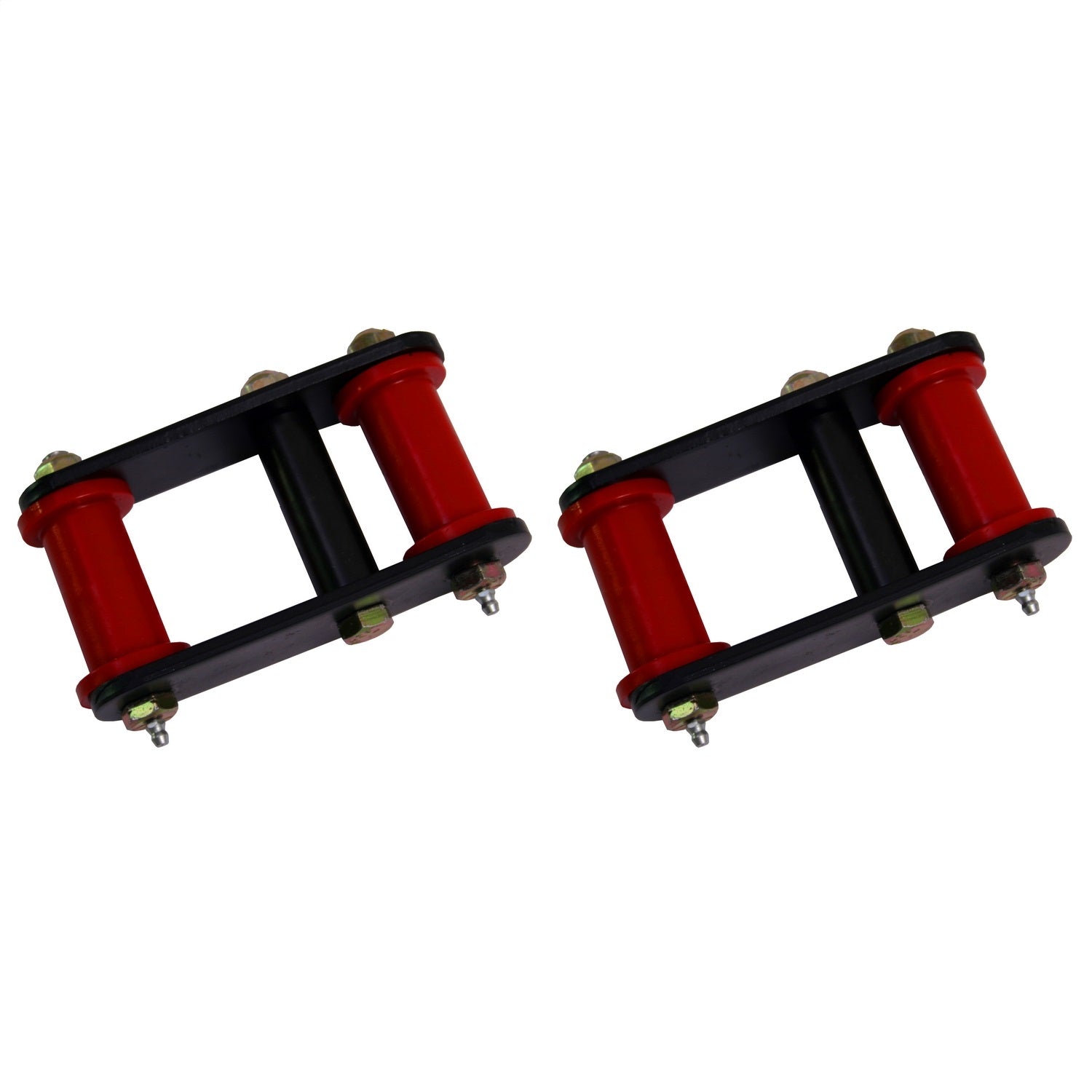 Rugged Ridge 18265.04 Shackle; Greaseable; Heavy Duty; w/Red Bushings; Rugged Ridge 18265.04