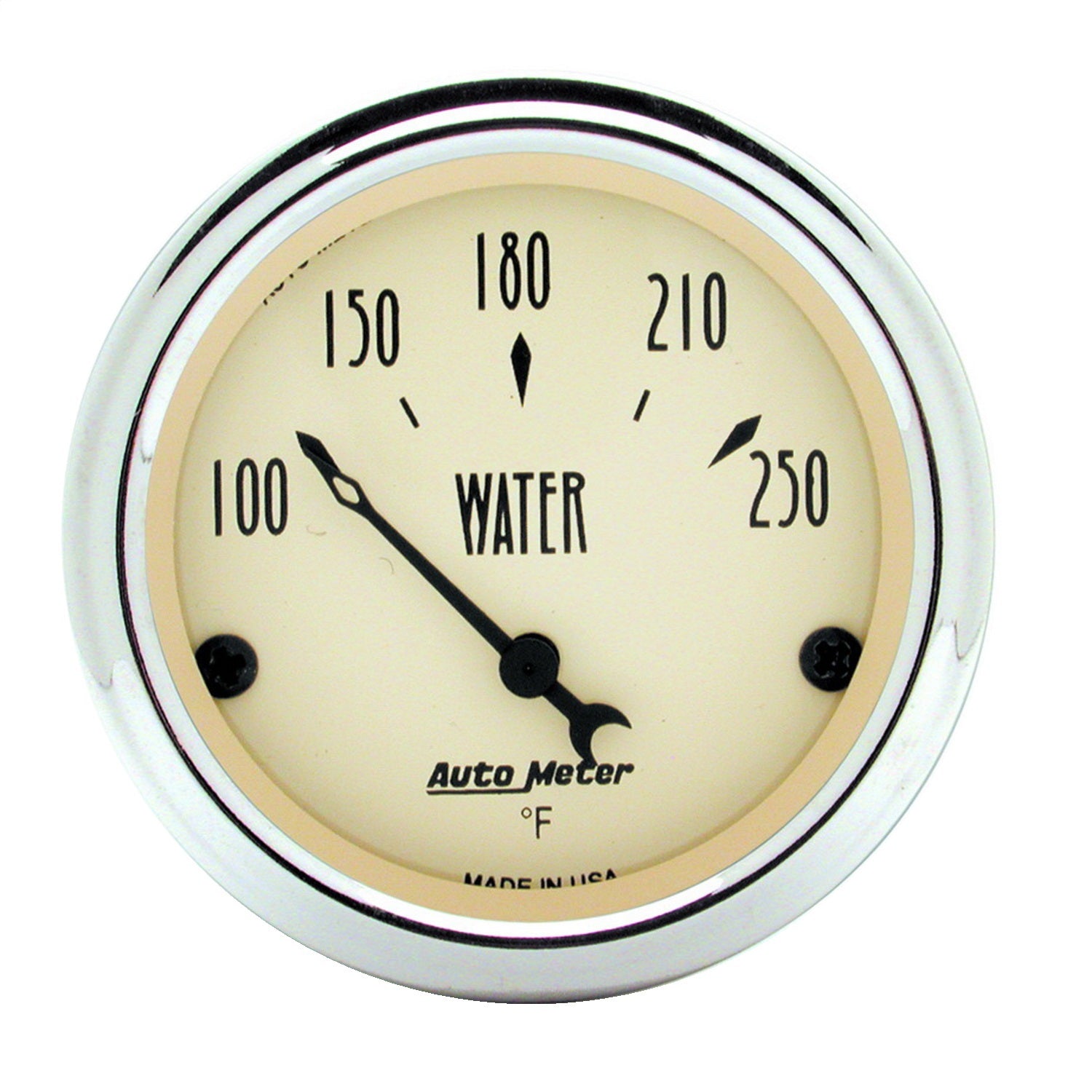 AutoMeter 1837 GAUGE; WATER TEMP; 2 1/16in.; 250deg.F; ELEC; ANTIQUE BEIGE AutoMeter 1837