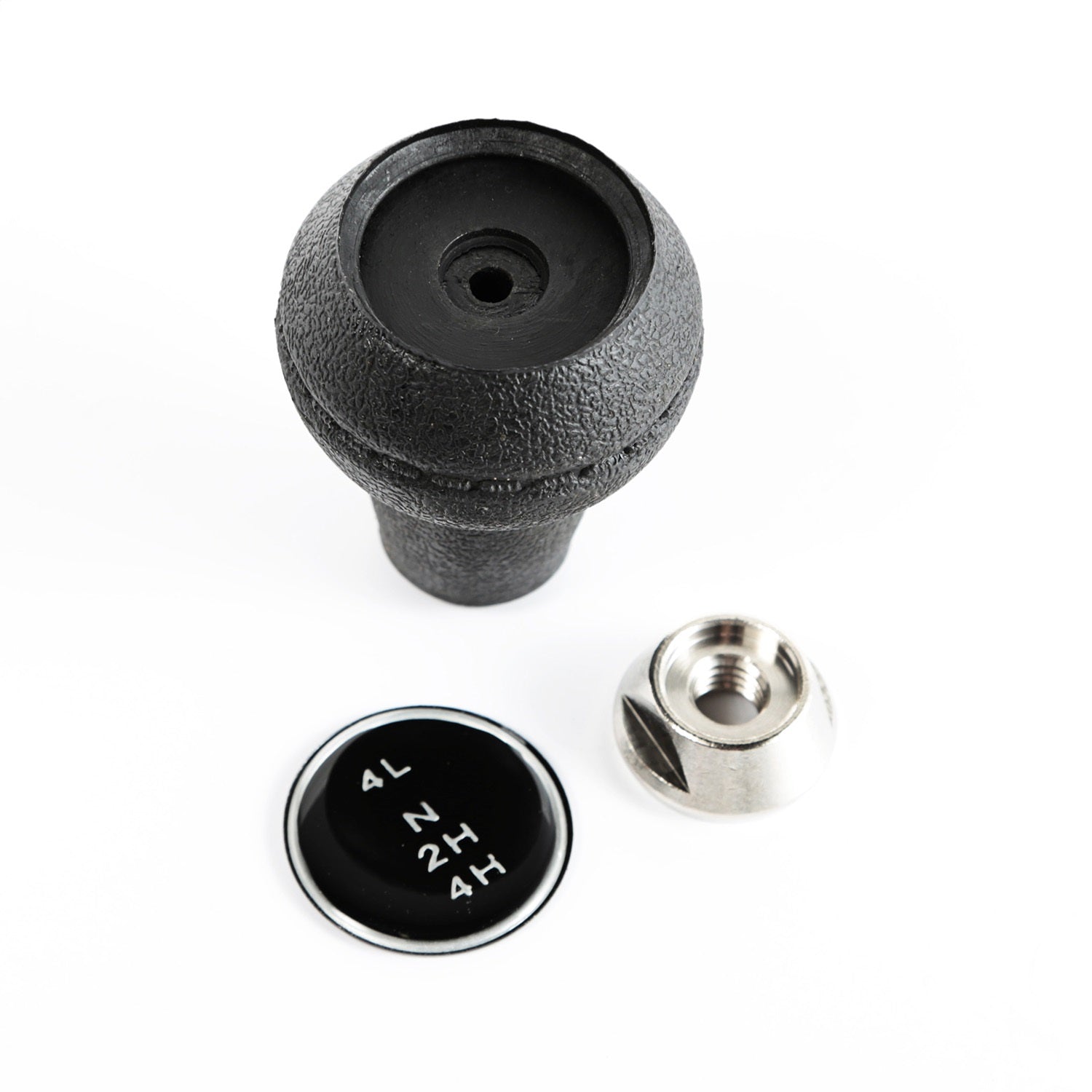Omix 18607.07 Transfer Case Shift Knob; Dana 300; Includes Knob/Pattern Insert/Lock Nut; Omix 18607.07