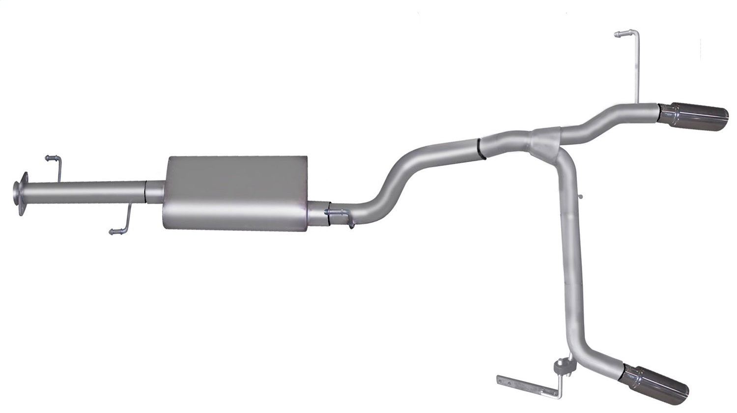 Gibson Performance Exhaust 18808 Cat-Back Dual Split Exhaust System; Aluminized Gibson Performance Exhaust 18808