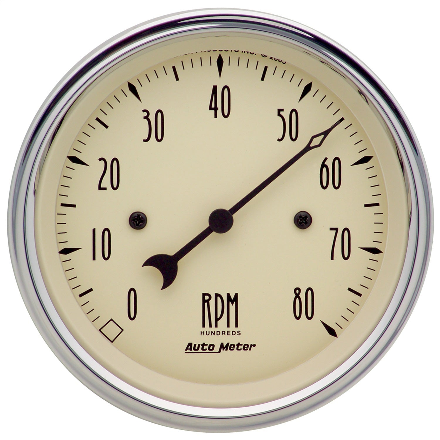 AutoMeter 1890 GAUGE; TACHOMETER; 3 3/8in.; 8K RPM; IN-DASH; ANTIQUE BEIGE AutoMeter 1890