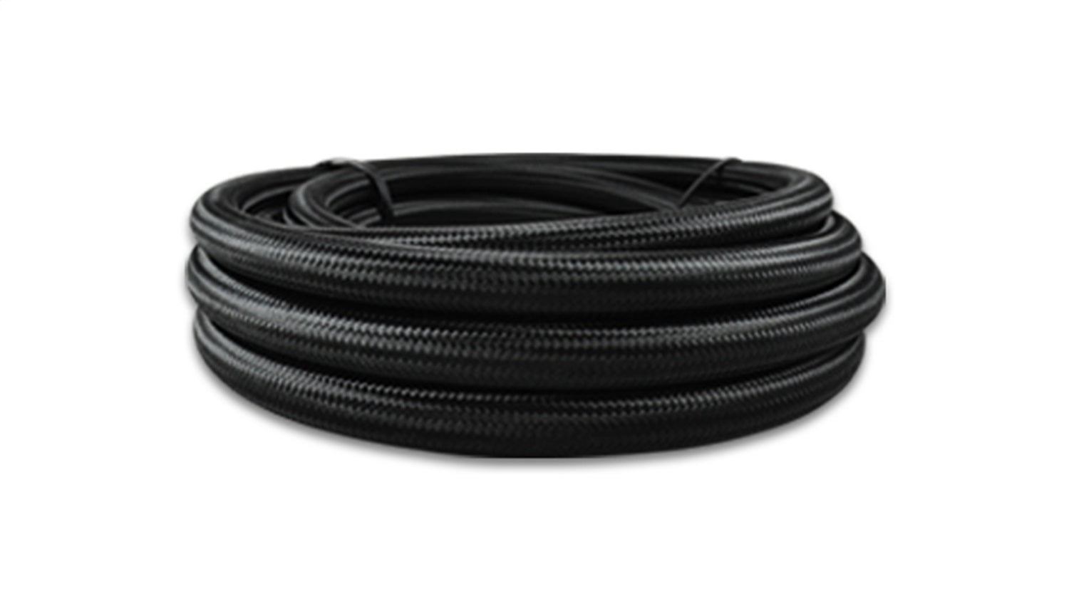 Vibrant Performance 18980 Nylon Braided Flex Hose; 20ft Roll; Black; with PTFE Liner; AN Size: -12; Vibrant Performance 18980