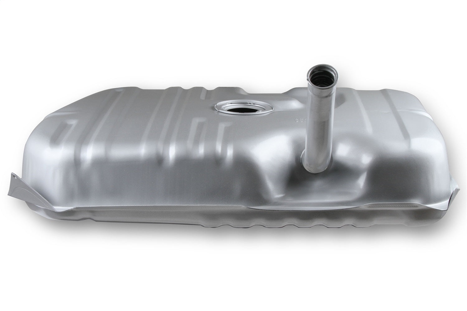 Holley 19-512 Sniper Fuel Tank; Rear; Stock Replacement; 16 Gallon; Silver Finish; Holley 19-512
