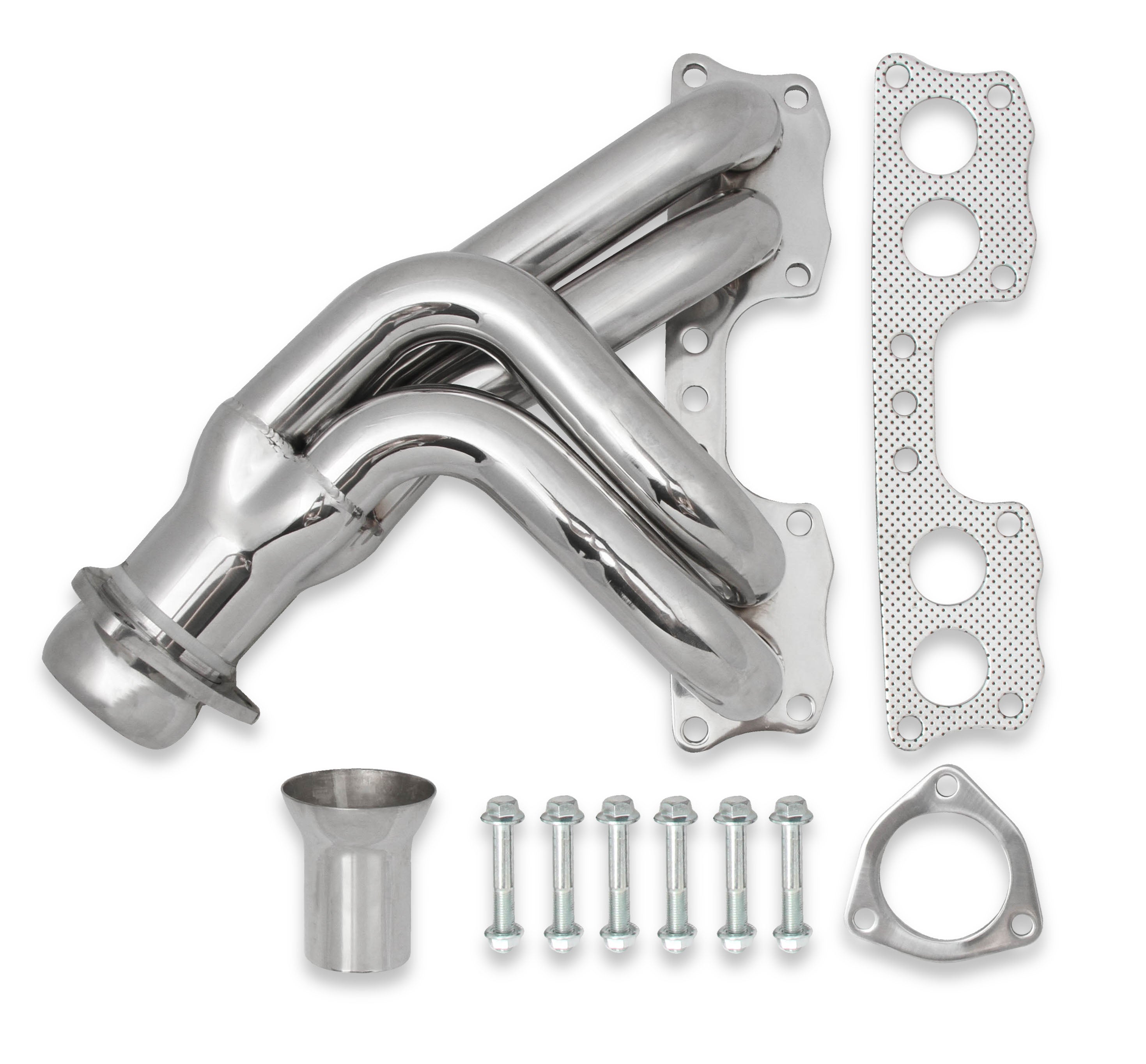 Flowtech Shorty Header - Polished