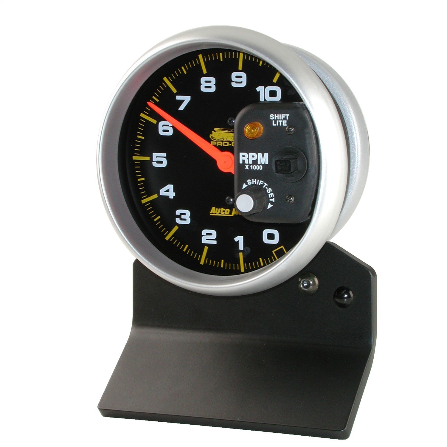 AutoMeter 19208 GAUGE; TACH; 5in.; 10K RPM; W/SHIFT-LITE 2/4 CYLINDER; BLACK; PRO-CYCLE AutoMeter 19208