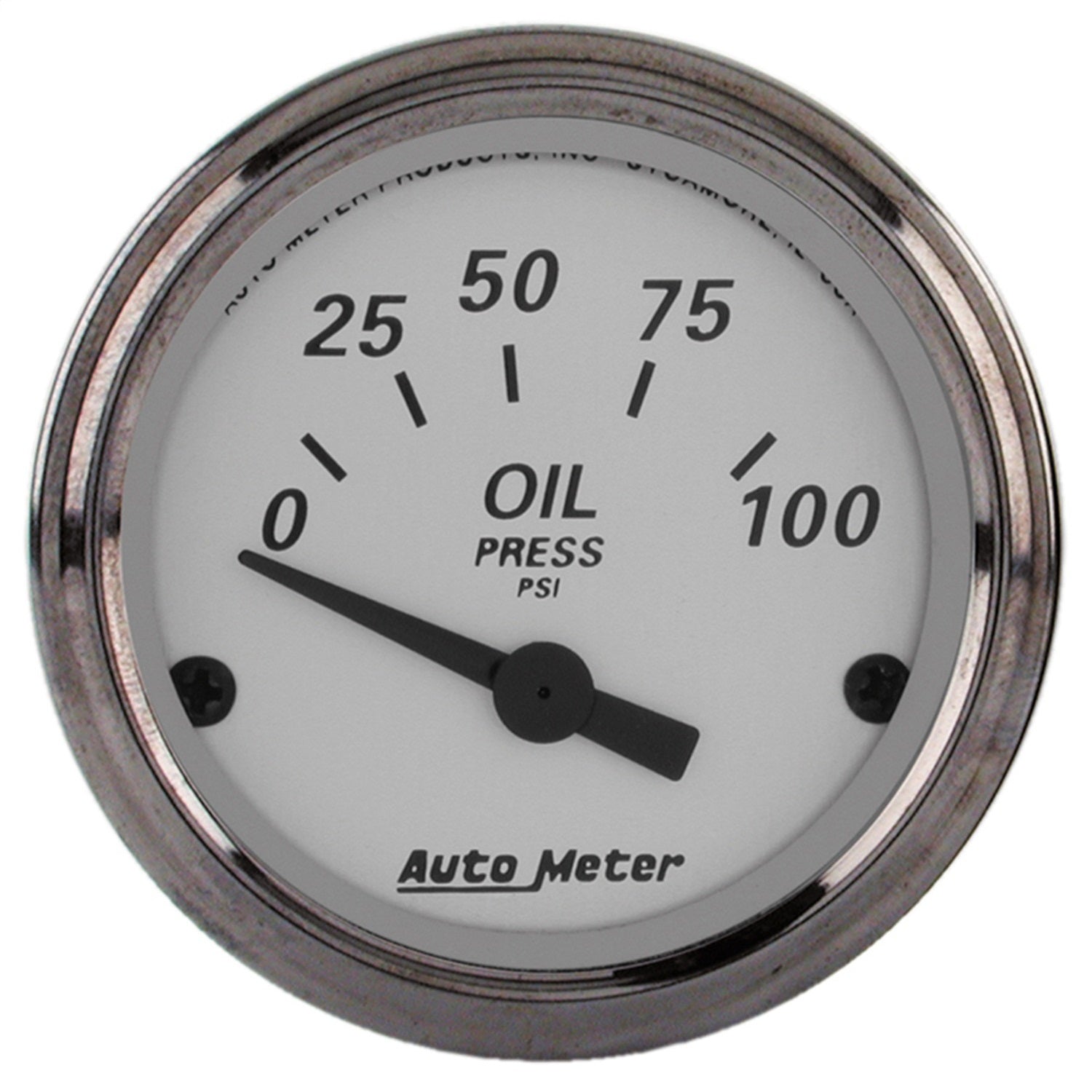 AutoMeter 1928 GAUGE; OIL PRESS; 2 1/16in.; 100PSI; ELEC; AMERICAN PLATINUM AutoMeter 1928