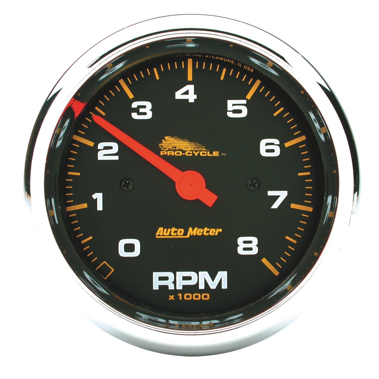AutoMeter 19300 GAUGE; TACH; 3 3/4in.; 8K RPM; 2/4 CYLINDER; BLACK; PRO-CYCLE AutoMeter 19300