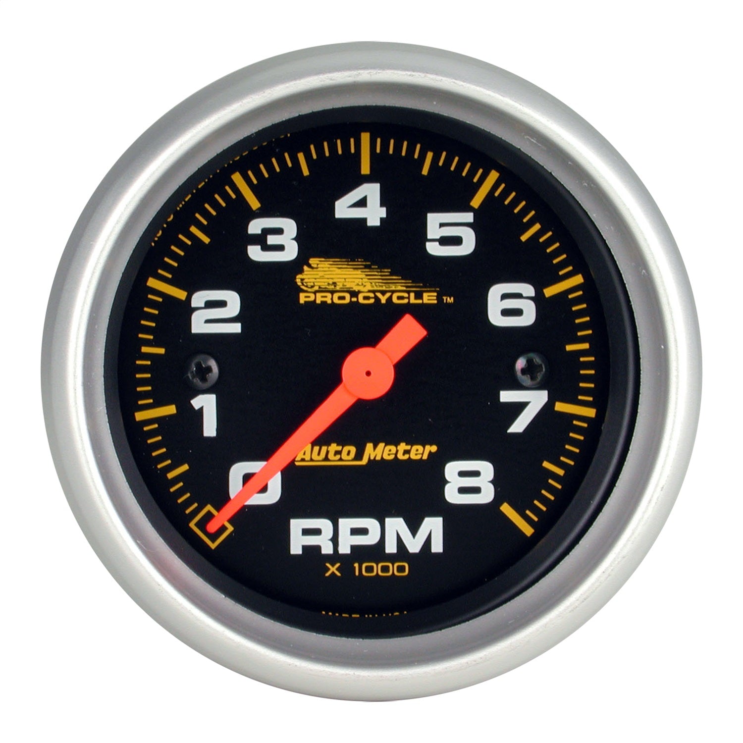 AutoMeter 19324 GAUGE; TACH; 2 5/8in.; 8K RPM; 2/4 CYLINDER; BLACK; PRO-CYCLE AutoMeter 19324