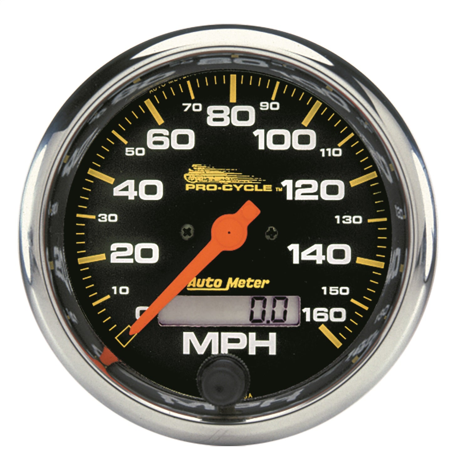 AutoMeter 19354 GAUGE; SPEEDO; 3 3/4in.; 160 MPH; ELEC; BLACK; PRO-CYCLE AutoMeter 19354
