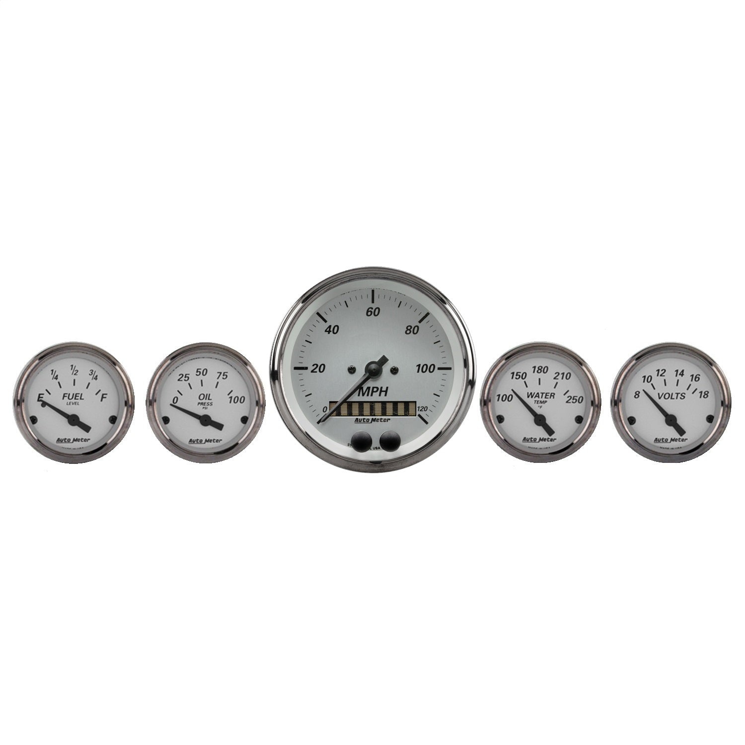 AutoMeter 1950 GAUGE KIT; 5 PC.; 3 3/8in./2 1/16in.; GPS SPEEDOMETER; AMERICAN PLATINUM AutoMeter 1950