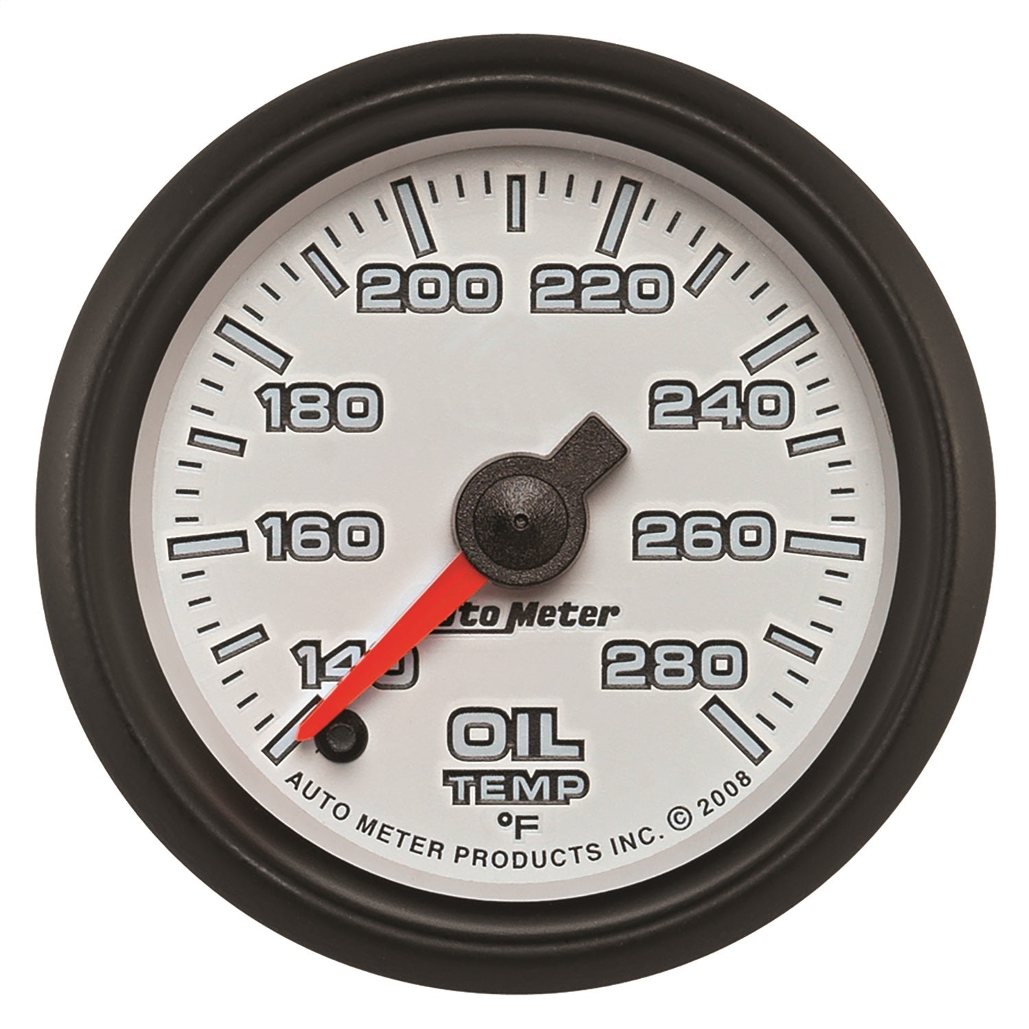AutoMeter 19540 GAUGE; OIL TEMP; 2 1/16in.; 140-280deg.F; DIGITAL STEPPER MOTOR; WHITE; PRO-CYCL AutoMeter 19540