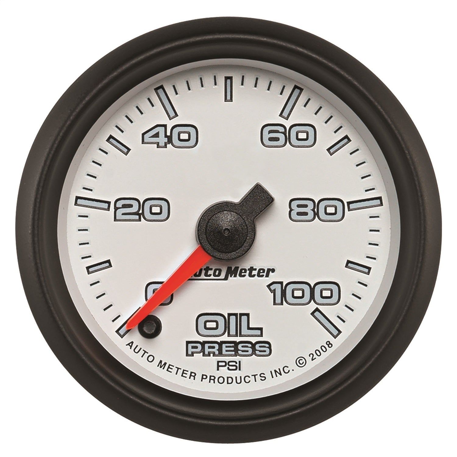 AutoMeter 19552 GAUGE; OIL PRESSURE; 2 1/16in.; 100PSI; DIGITAL STEPPER MOTOR; WHITE; PRO-CYCLE AutoMeter 19552