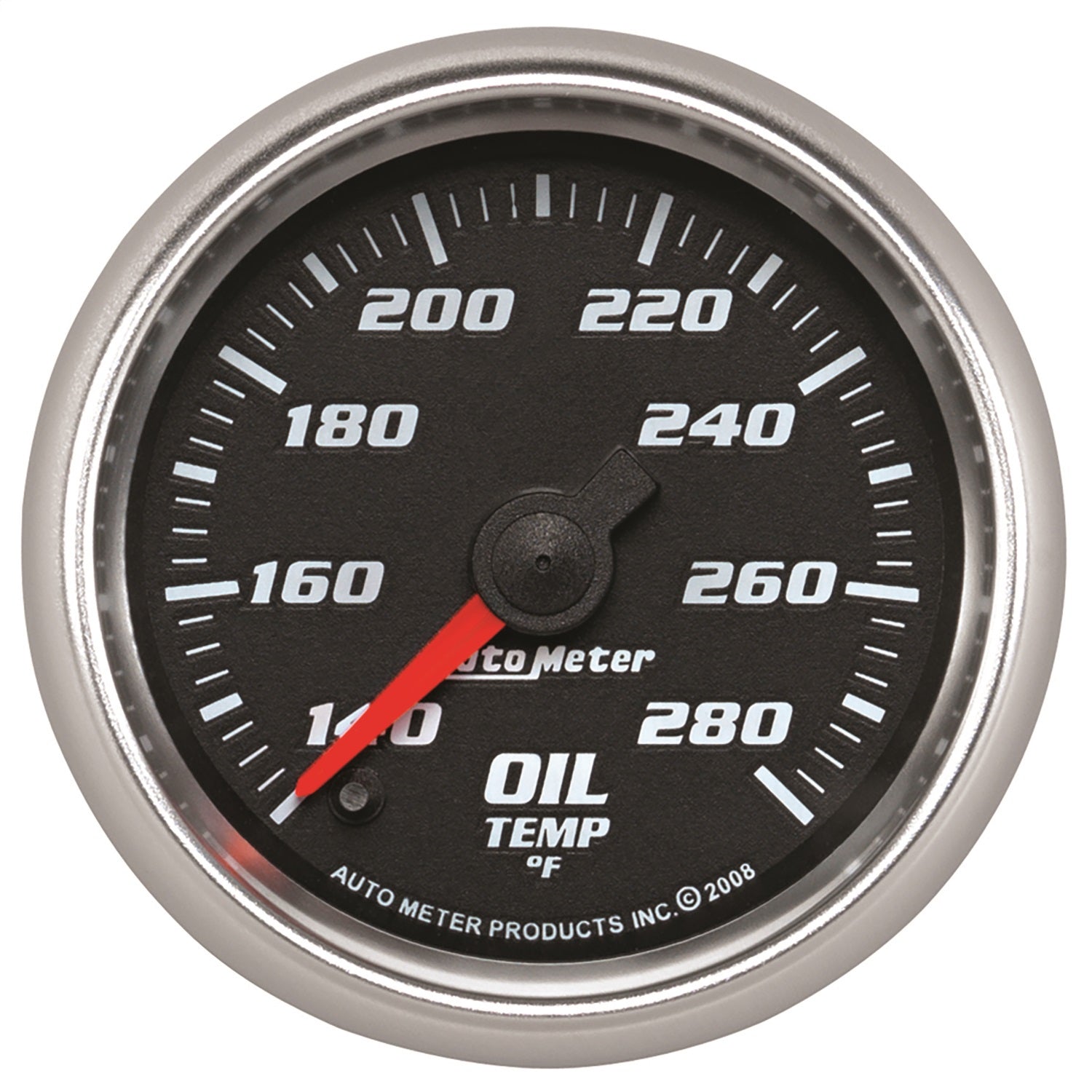 AutoMeter 19640 GAUGE; OIL TEMP; 2 1/16in.; 140-280deg.F; DIGITAL STEPPER MOTOR; BLACK AutoMeter 19640
