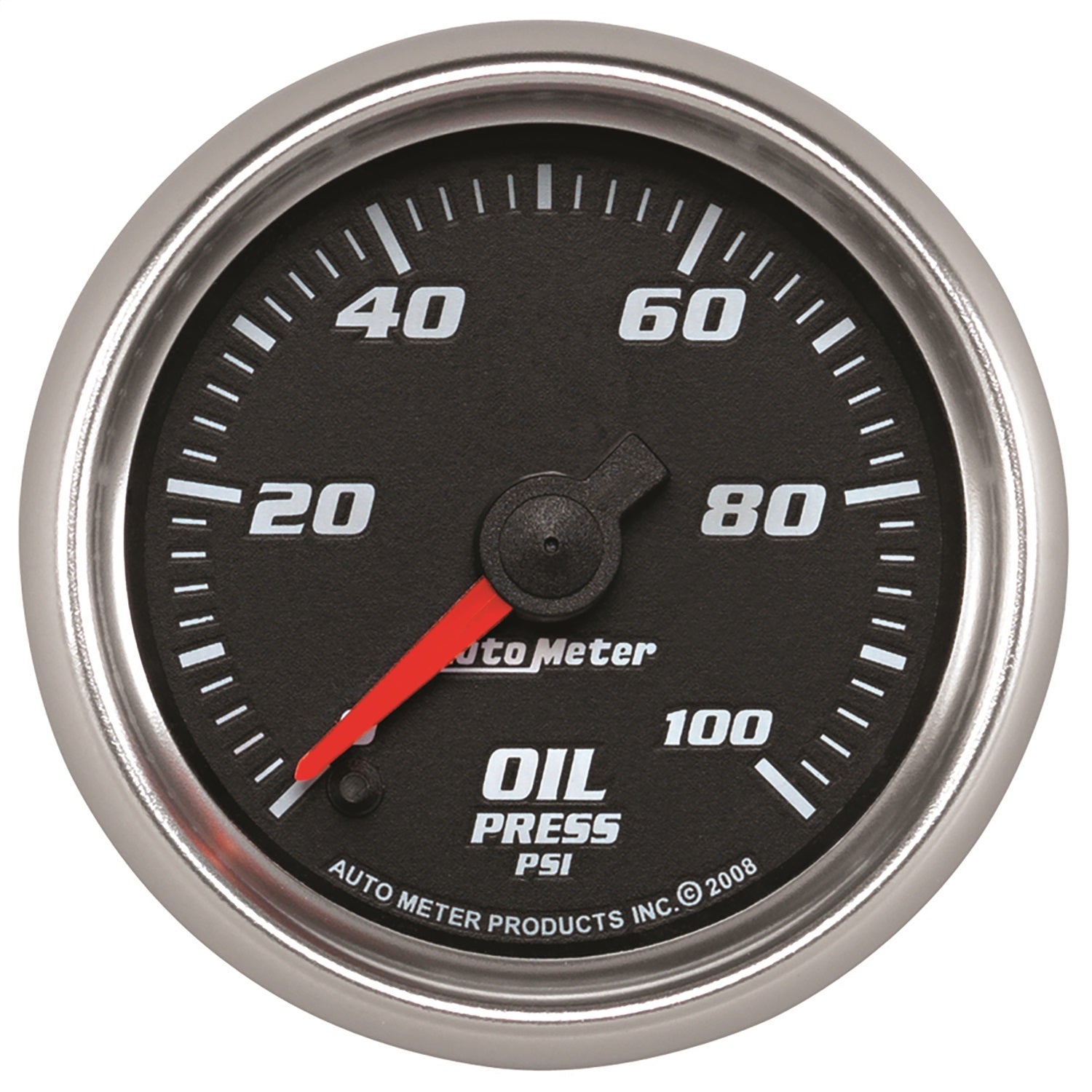 AutoMeter 19652 GAUGE; OIL PRESSURE; 2 1/16in.; 100PSI; DIGITAL STEPPER MOTOR; BLACK; PRO-CYCLE AutoMeter 19652