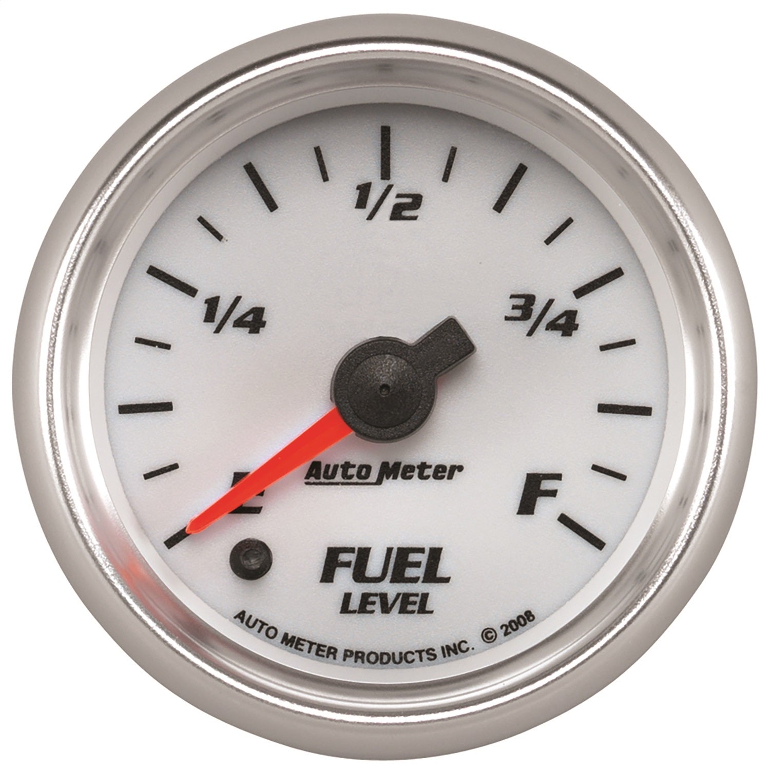 AutoMeter 19709 GAUGE; FUEL LEVEL; 2 1/16in.; 0-280O PROGRAMMABLE; WHITE; PRO-CYCLE AutoMeter 19709