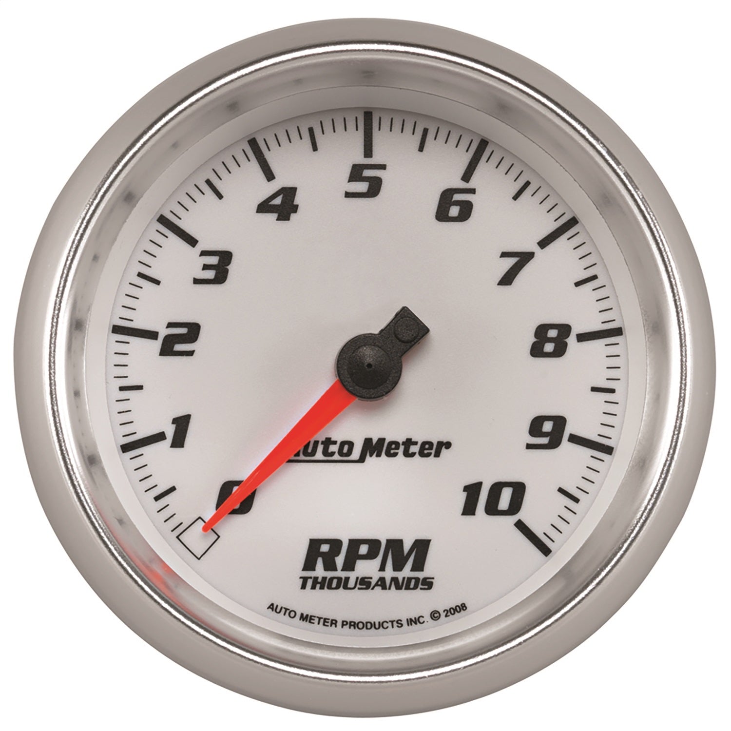AutoMeter 19798 GAUGE; TACHOMETER; 3 3/8in.; 10K RPM; WHITE; PRO-CYCLE AutoMeter 19798