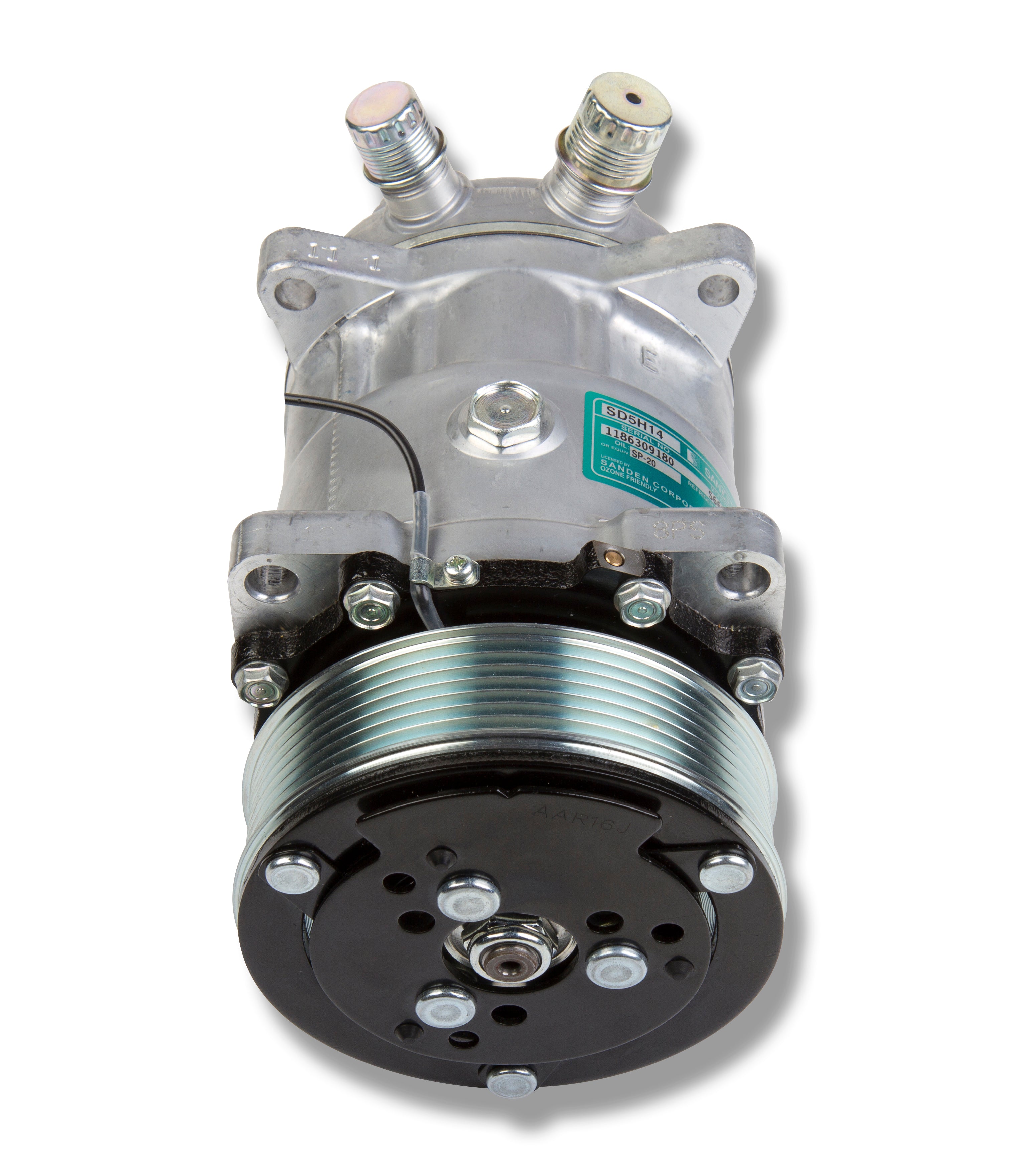 Holley 199-101 A/C Compressor; SD508 Sanden; For Use w/LS Engine Swaps; Holley 199-101