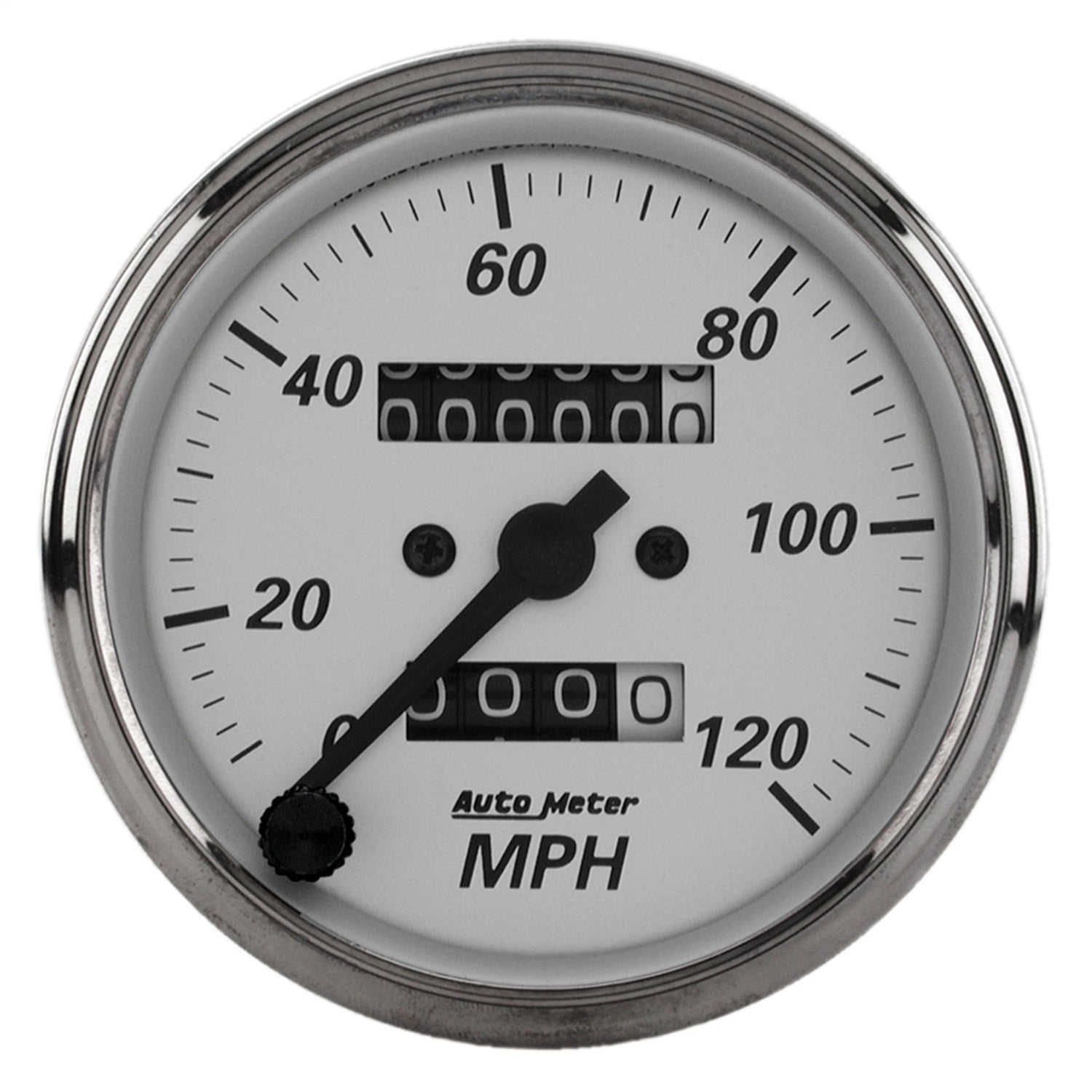 AutoMeter 1993 GAUGE; SPEEDOMETER; 3 1/8in.; 120MPH; MECHANICAL; AMERICAN PLATINUM AutoMeter 1993