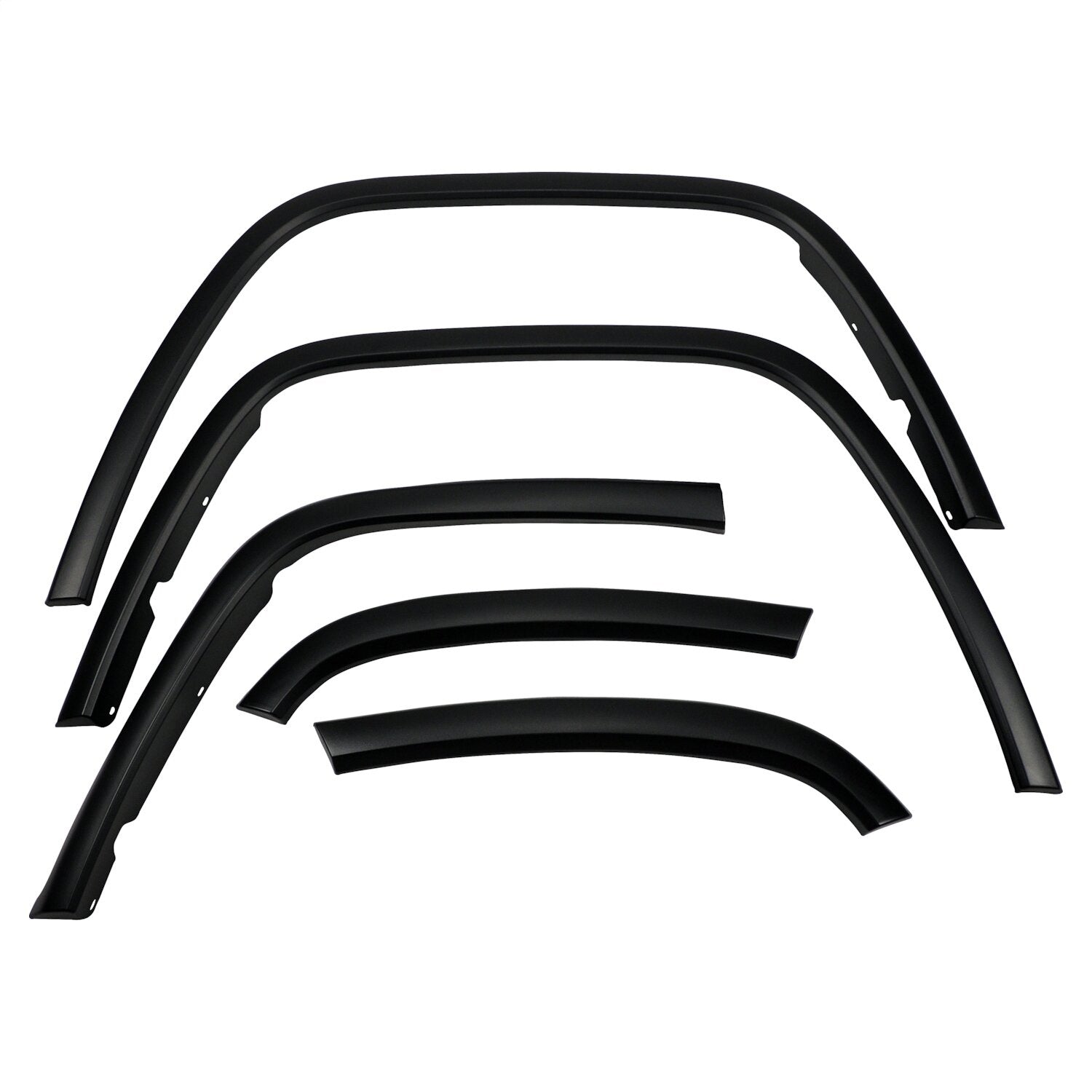 Crown Automotive Jeep Replacement 1MPK Fender Flare Set; Front and Rear; Textured Black; Crown Automotive Jeep Replacement 1MPK