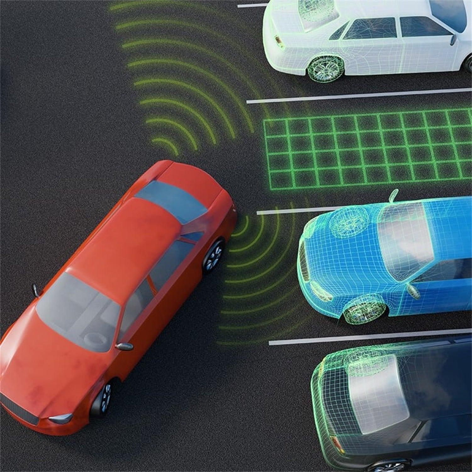 Brandmotion 9002-3003 Switchable Front/Rear 4 Sensor Parking System Brandmotion 9002-3003