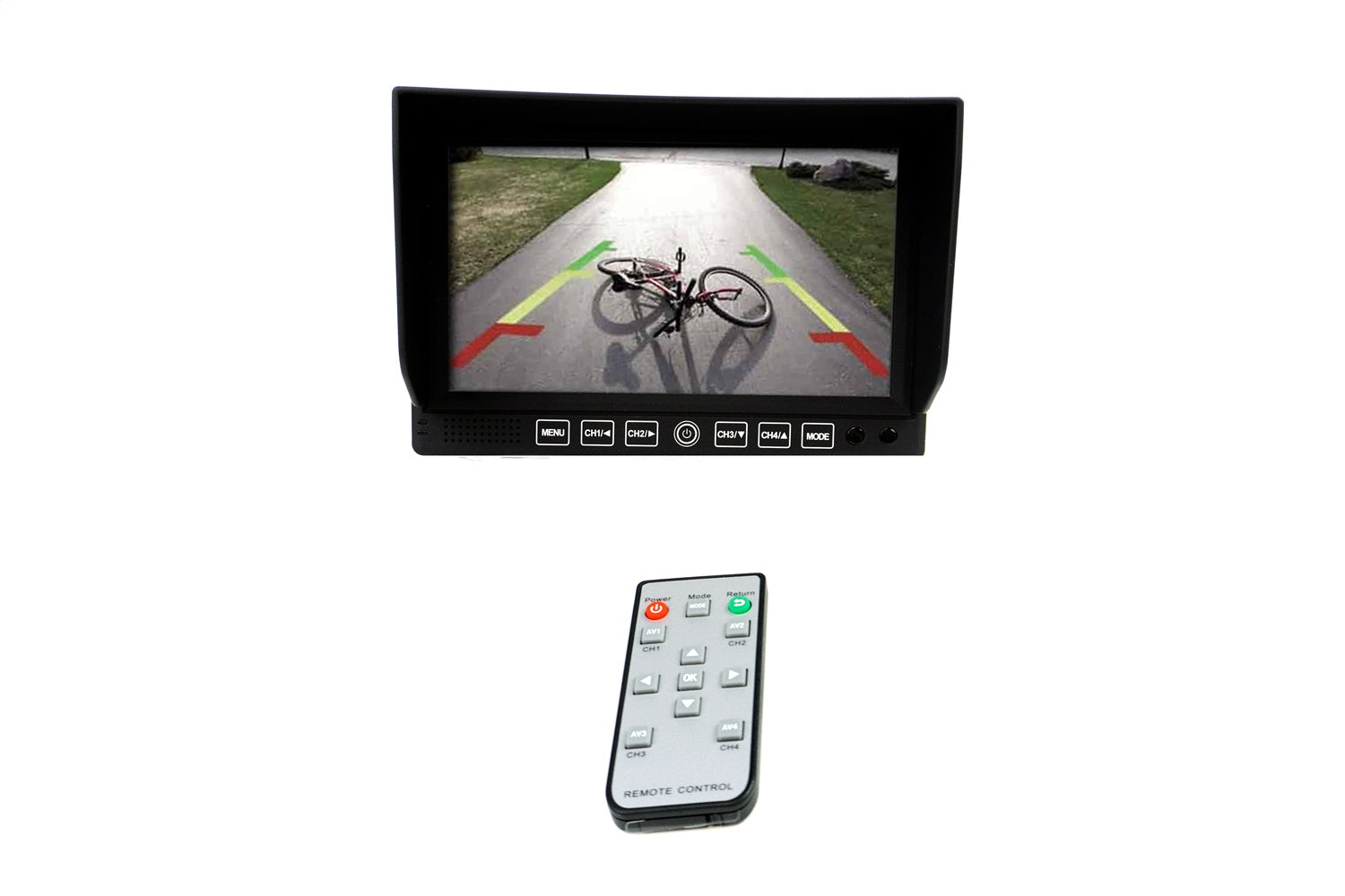 Brandmotion AHDS-7674 7in. Digital Quad-Display Monitor w/4-Channel DVR Brandmotion AHDS-7674