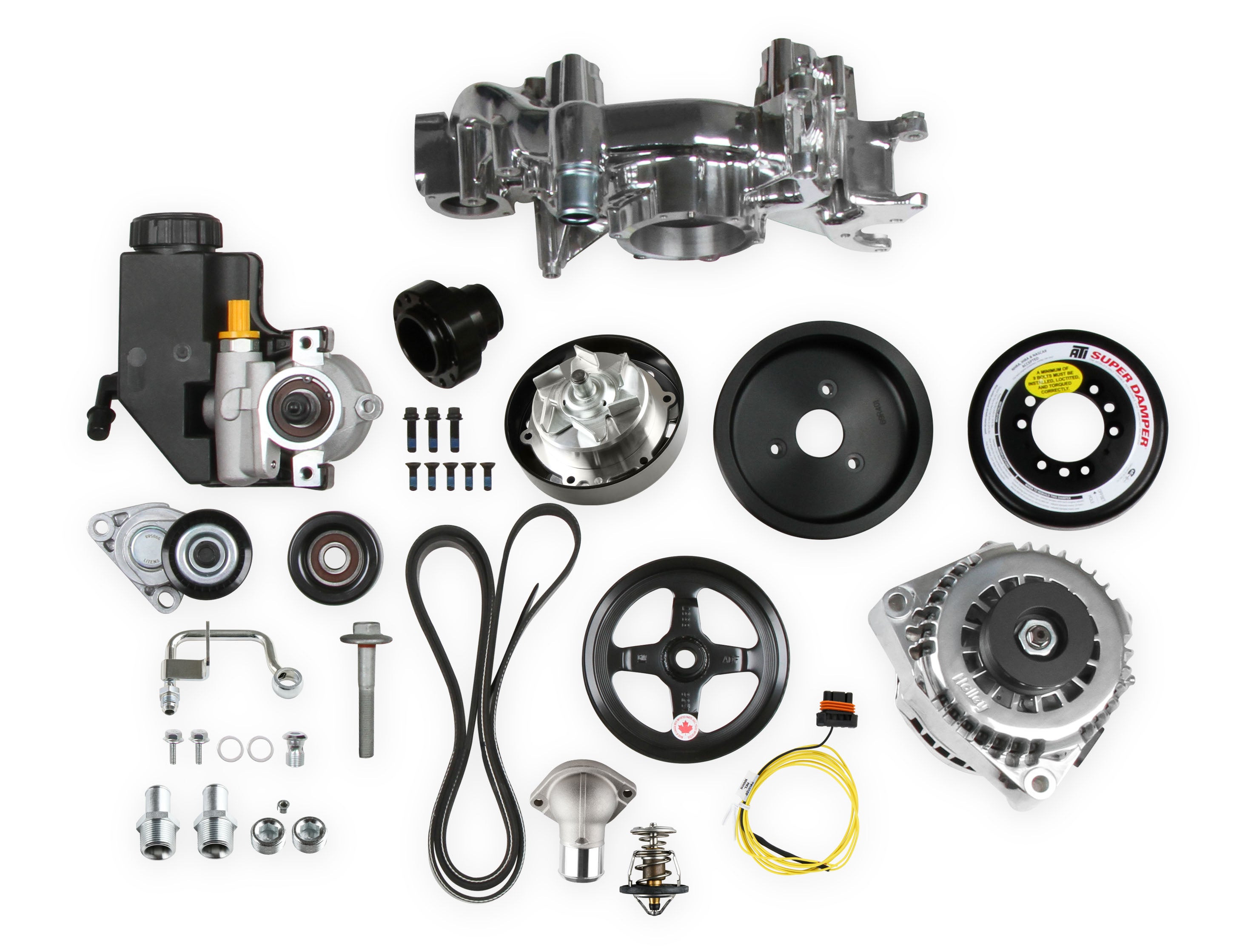 Holley Premium Mid-Mount Race Accessory System-Polished Finish