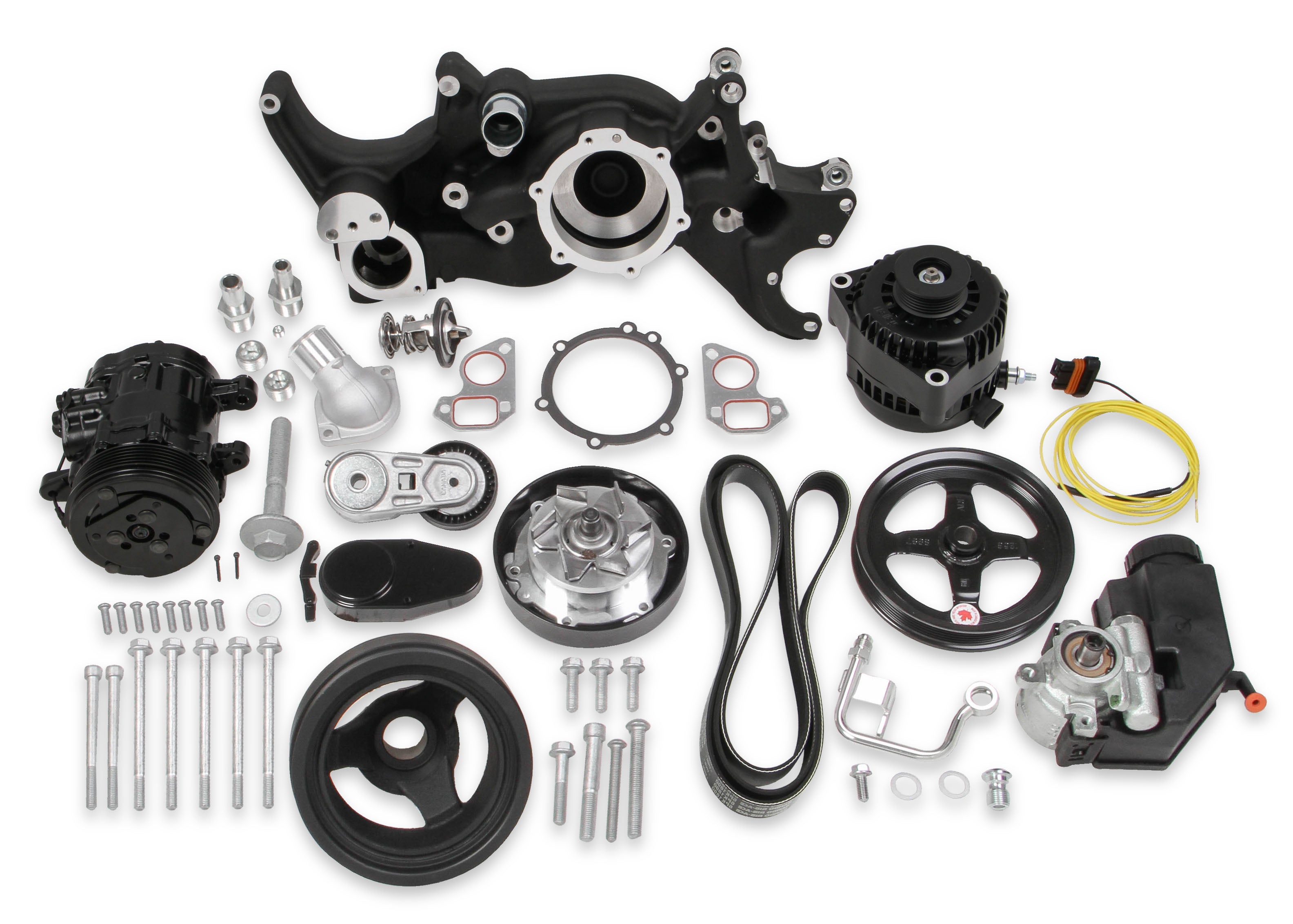 Holley 20-185BK Accessory Drive System Kit Holley 20-185BK