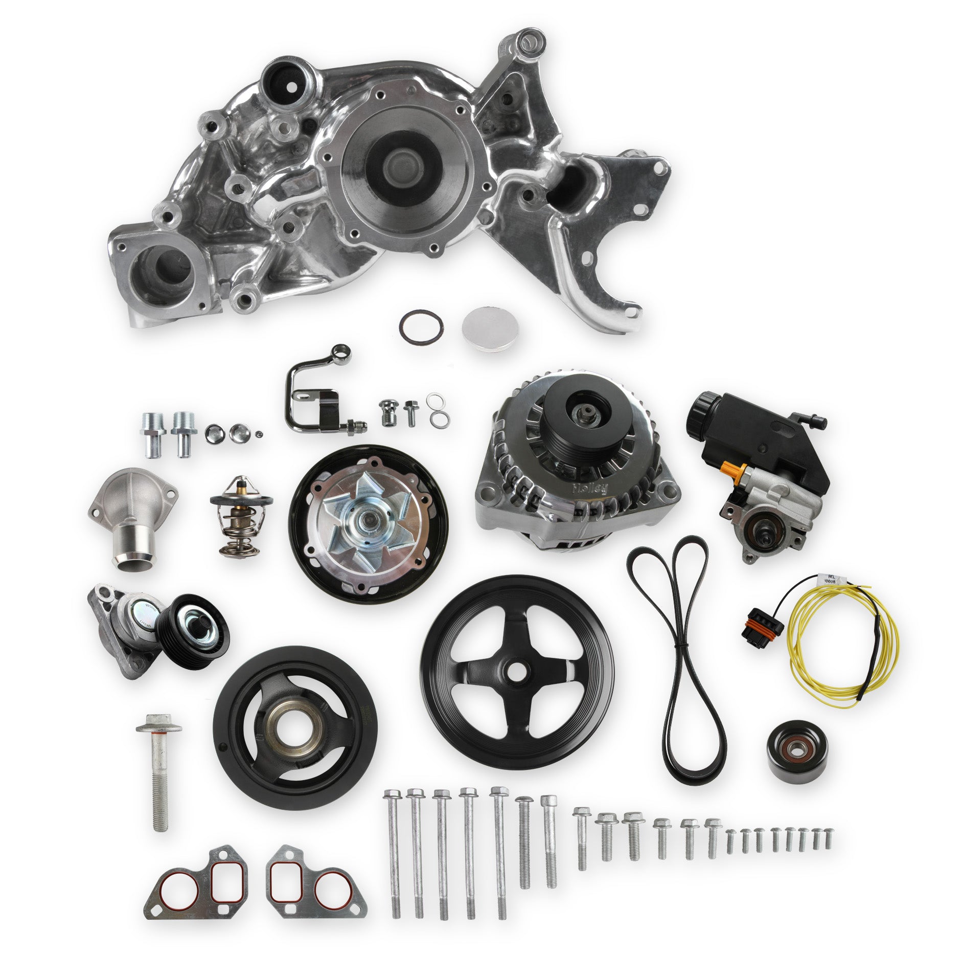 Holley 20-186P Mid-Mount Complete Race Accessory System Holley 20-186P