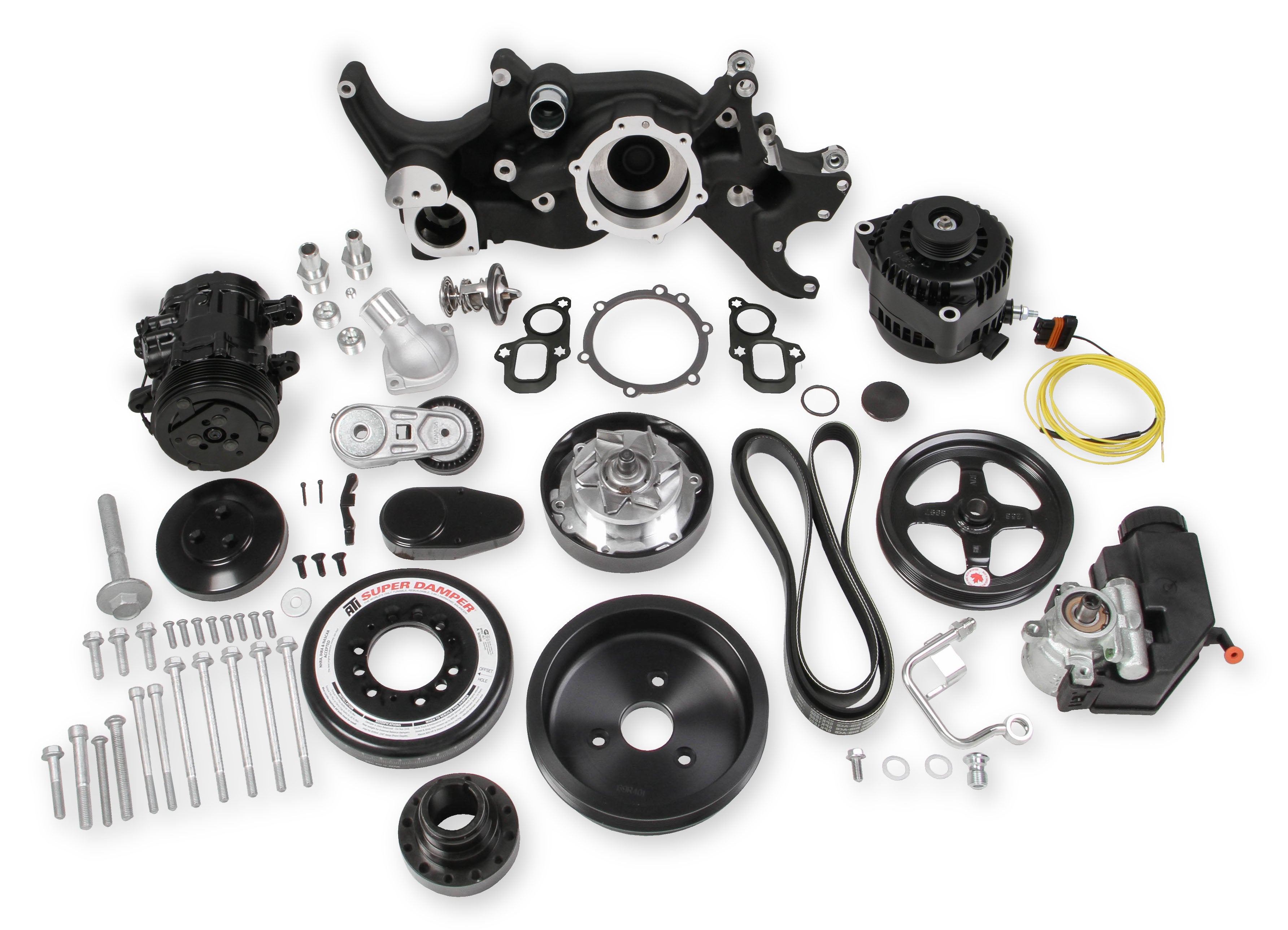 Holley 20-200BK Mid-Mount LT Accessory Drive System Kit Holley 20-200BK