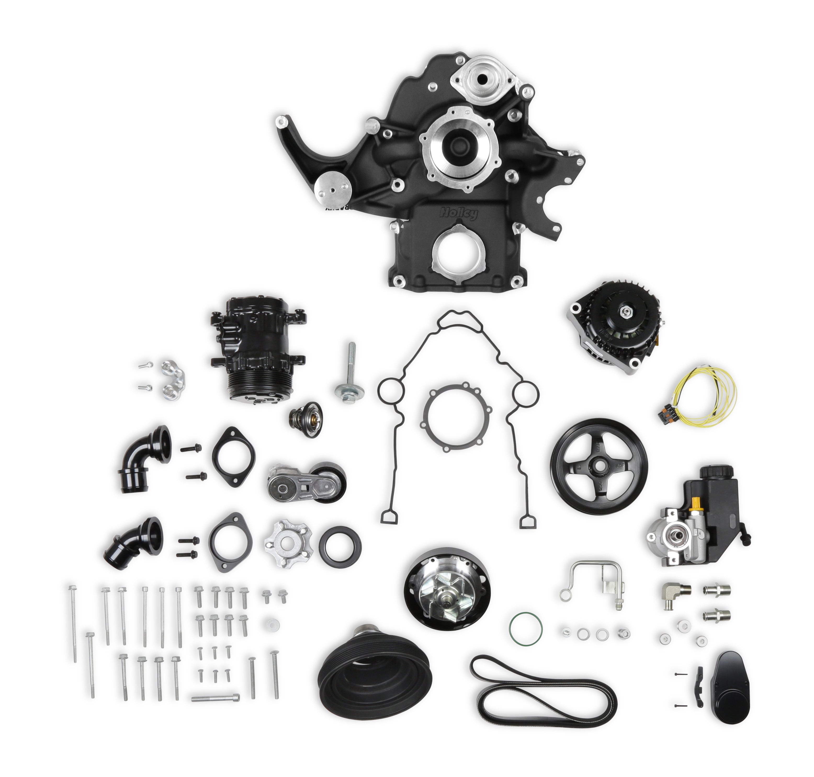 Holley 20-290BK Holley Mid-Mount Complete Accessory System Holley 20-290BK
