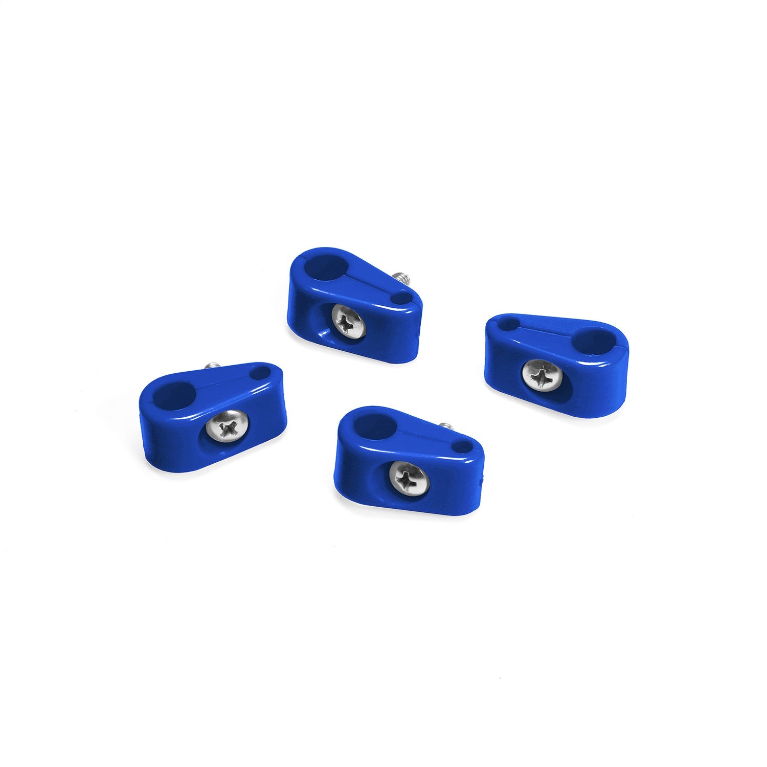 Lokar 20-357-12 Double Place T Clamp; 3/8 in.-3/16 in; 4 Pieces; Blue; Lokar 20-357-12