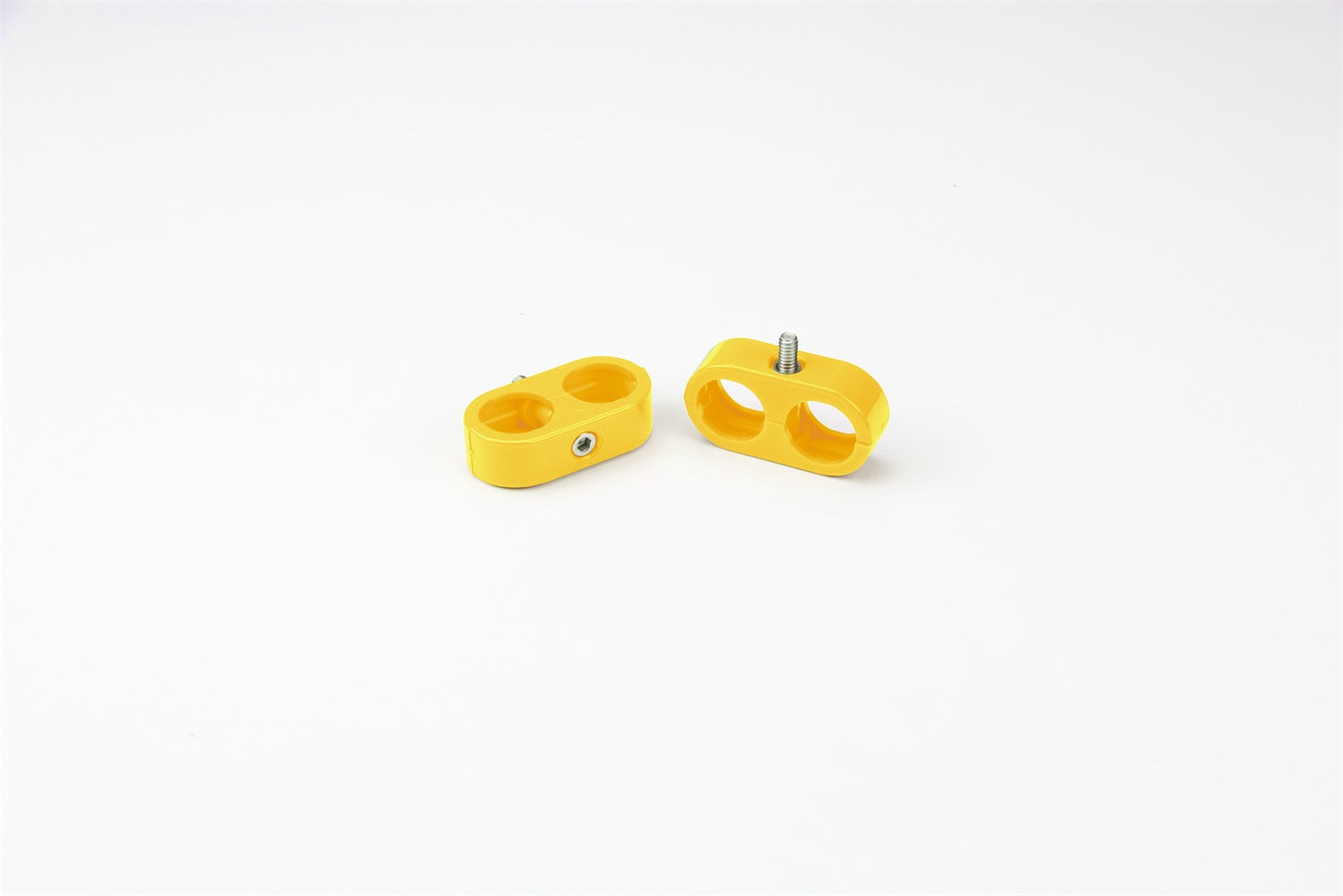 Lokar 20-822-15 Heater/AC T Clamp; 13/16 in.-13/16 in; 1/2 in. ID; 10AN; 2 Pieces; Yellow; Lokar 20-822-15