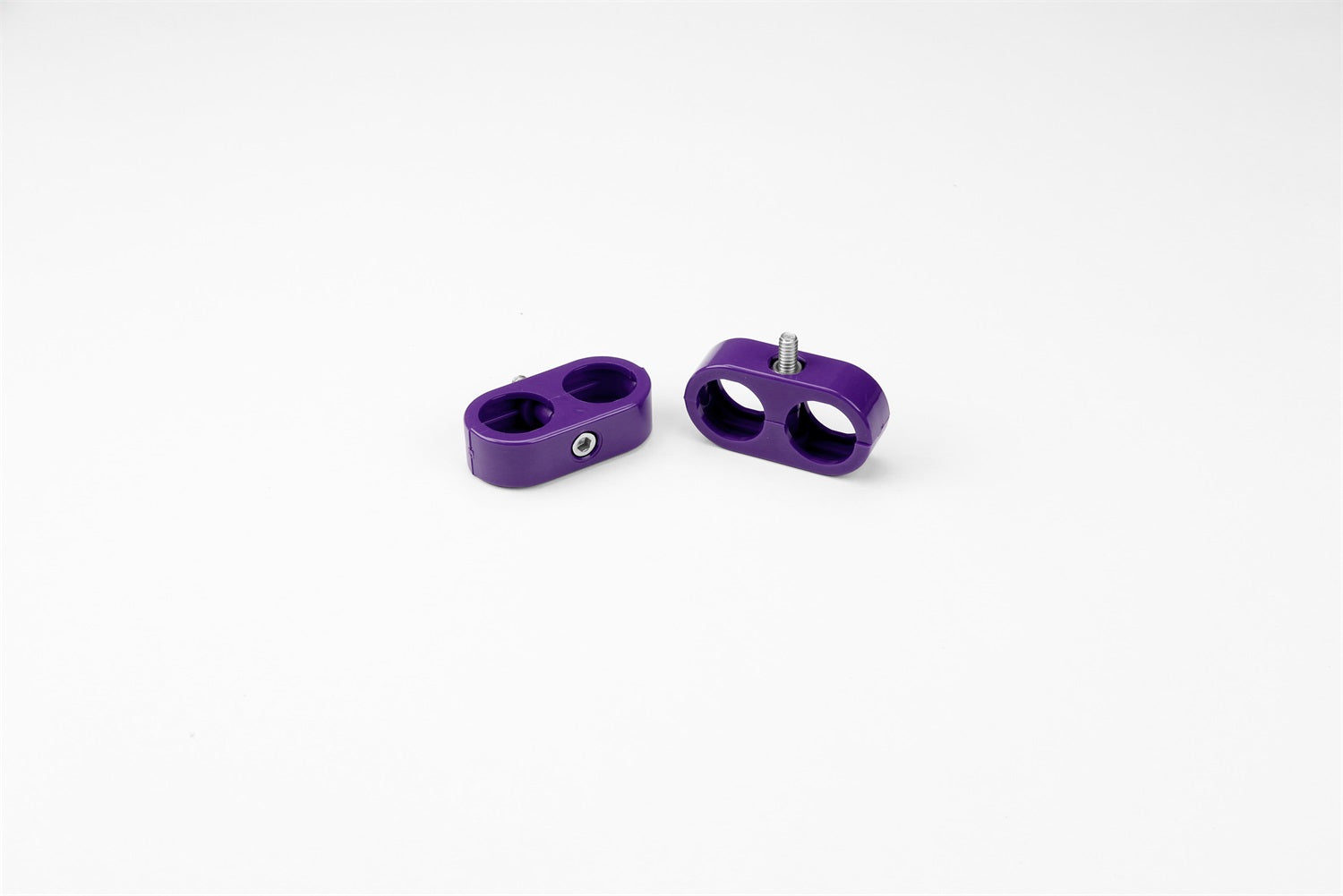 Lokar 20-822-20 Heater/AC T Clamp; 13/16 in.-13/16 in; 1/2 in. ID; 10AN; 2 Pieces; Purple; Lokar 20-822-20