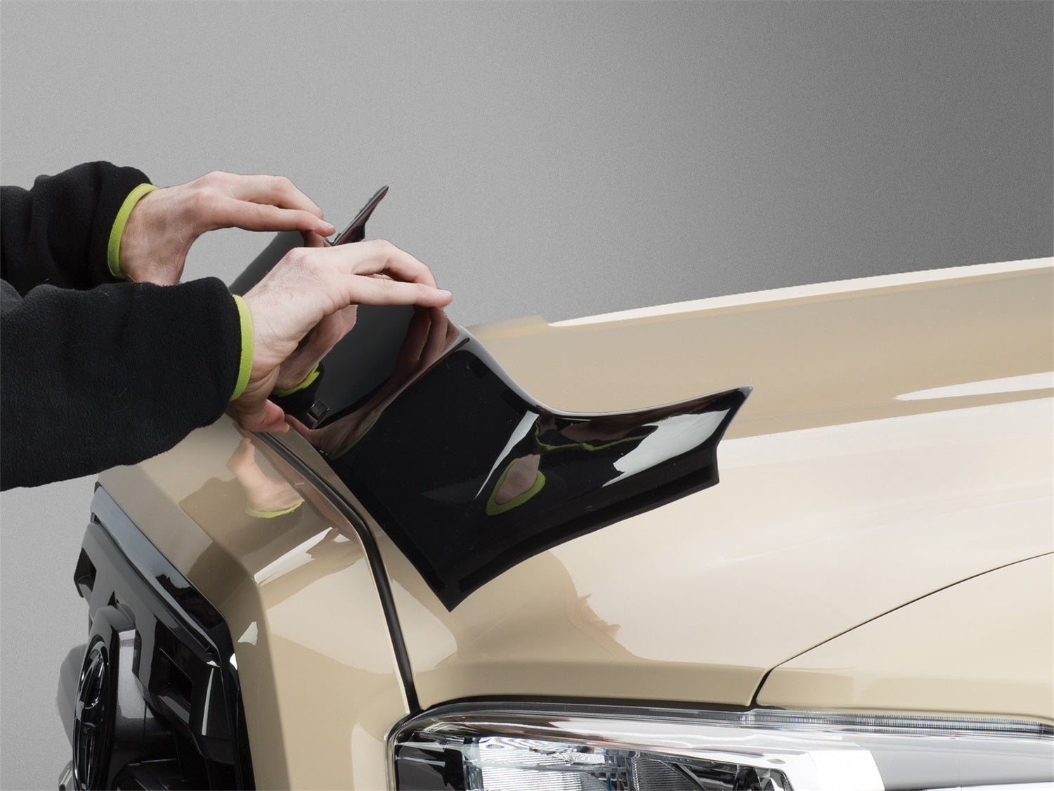 Weathertech 55045 Low Profile Aerodynamic Hood Protector; w/Sport Hood; Dark Smoke; Weathertech 55045