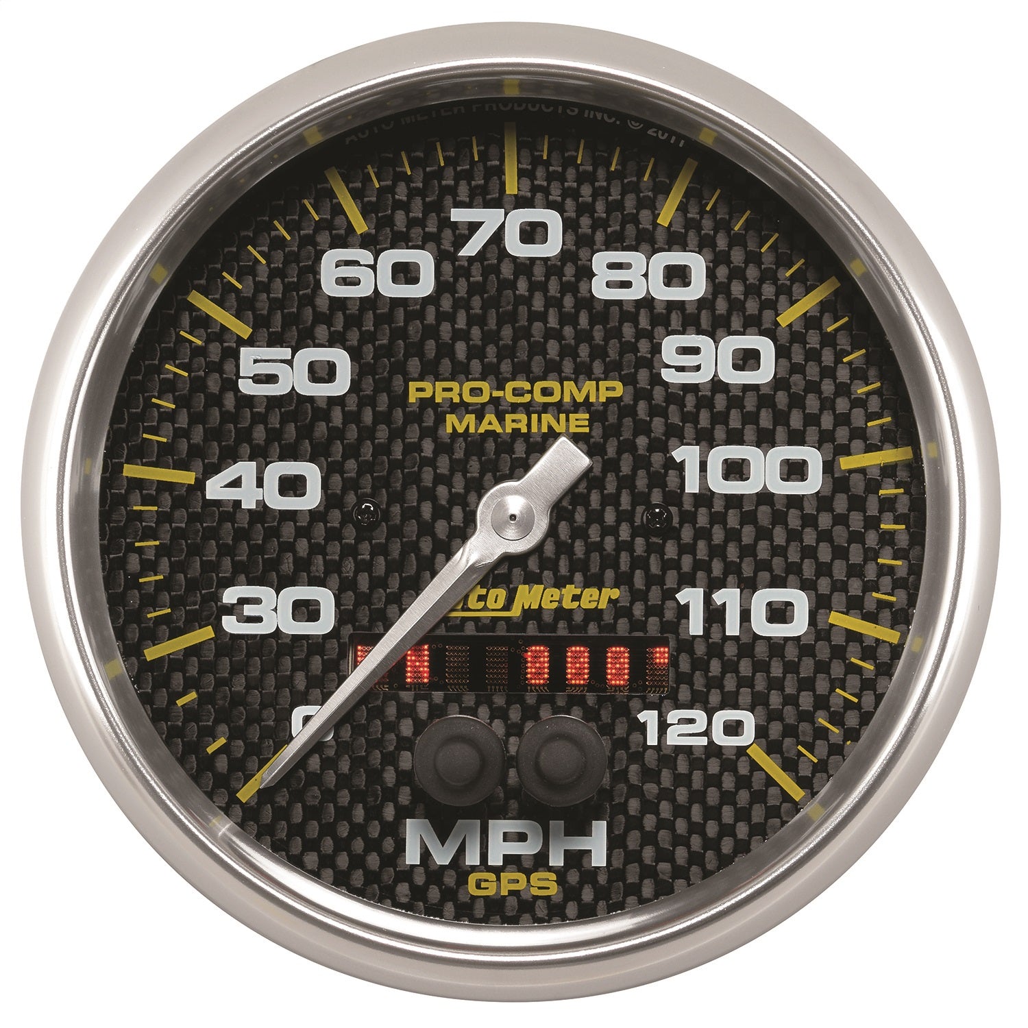 AutoMeter 200646-40 GAUGE; SPEEDOMETER; 5in.; 120MPH; GPS; MARINE CARBON FIBER AutoMeter 200646-40