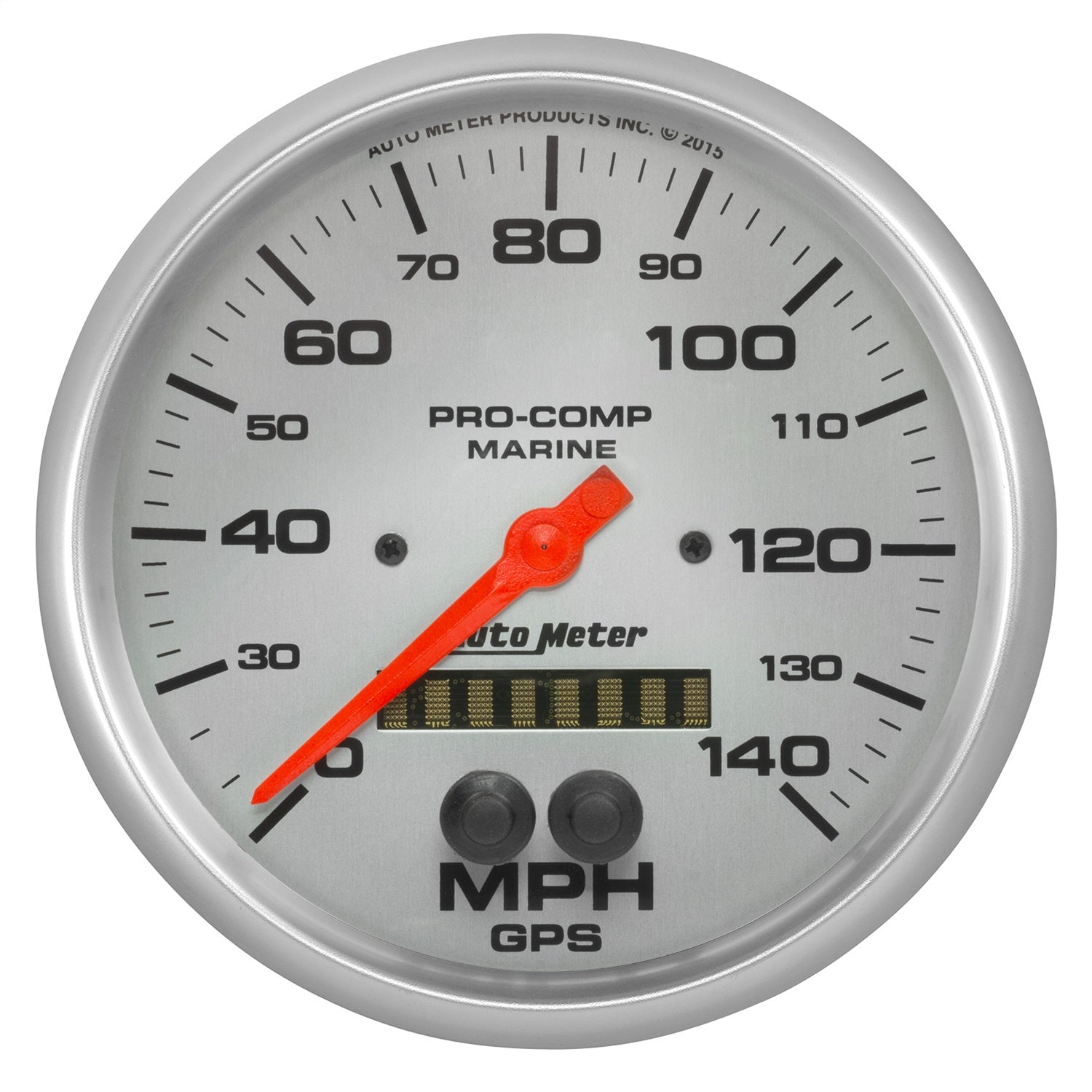 AutoMeter 200647-33 5in. GPS SPEEDOMETER; 0-140 MPH; MARINE SILVER ULTRA-LITE AutoMeter 200647-33