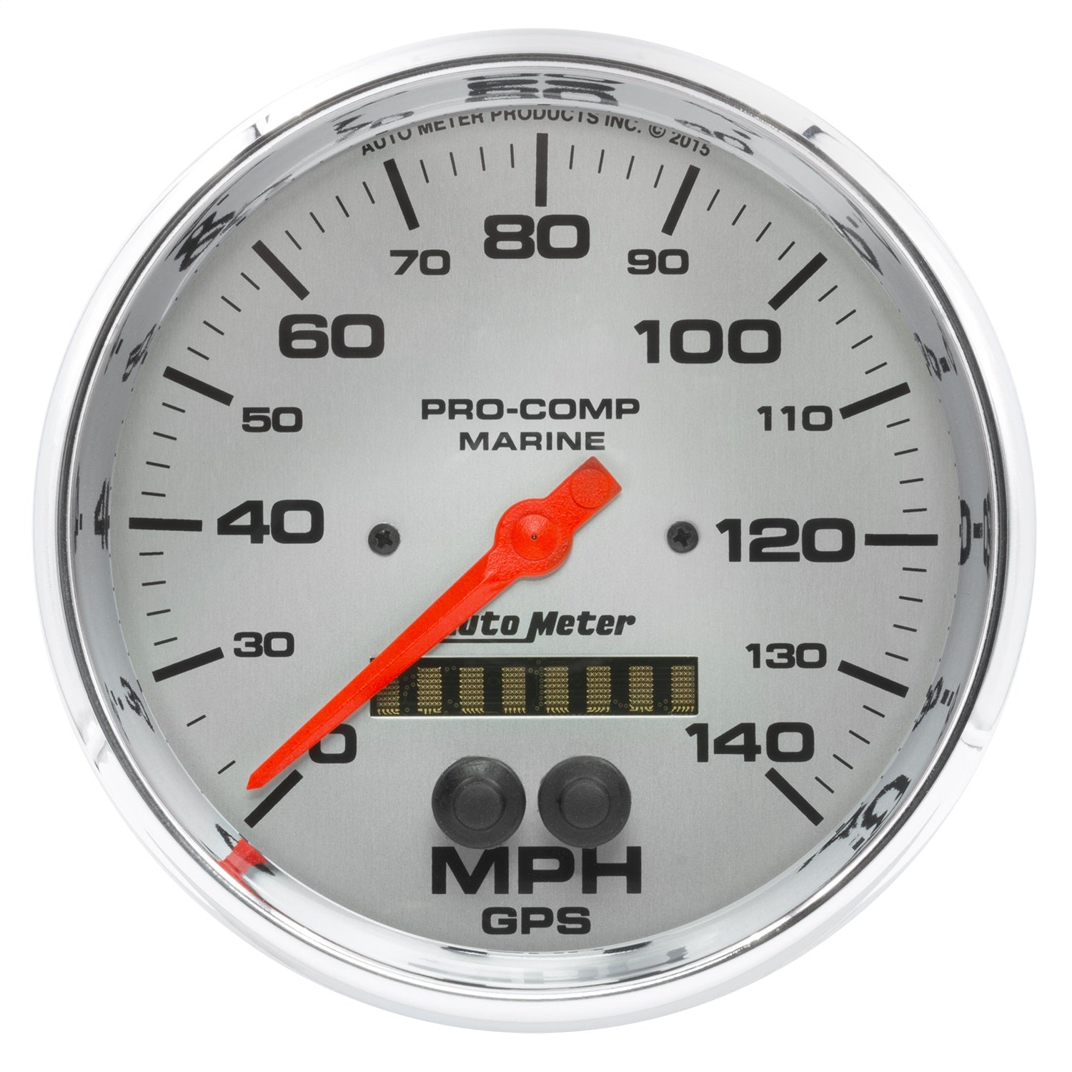 AutoMeter 200647-35 5in. GPS SPEEDOMETER; 0-140 MPH; MARINE CHROME ULTRA-LITE AutoMeter 200647-35