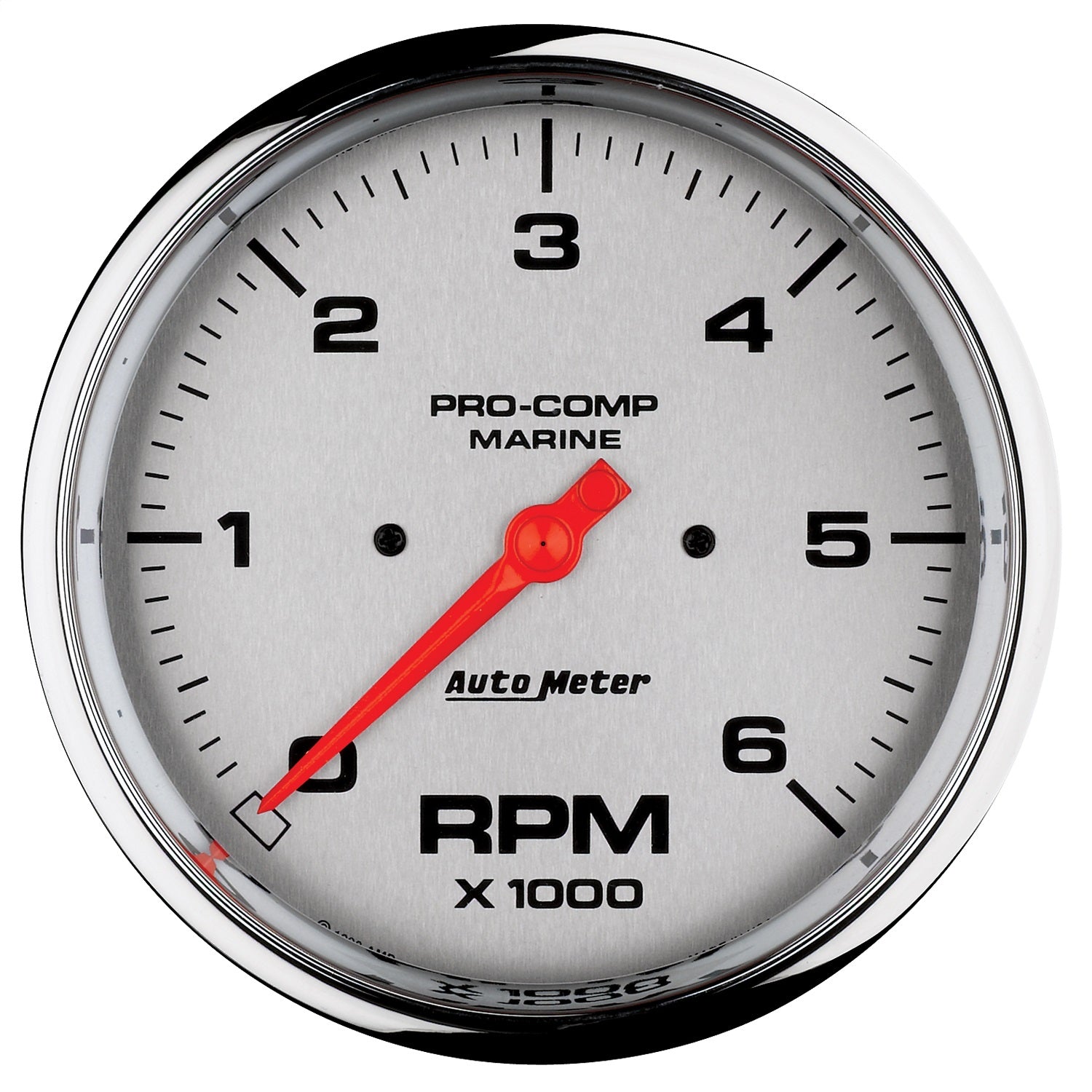 AutoMeter 200750-35 5in. IN-DASH TACHOMETER; 0-6;000 RPM; MARINE CHROME ULTRA-LITE AutoMeter 200750-35
