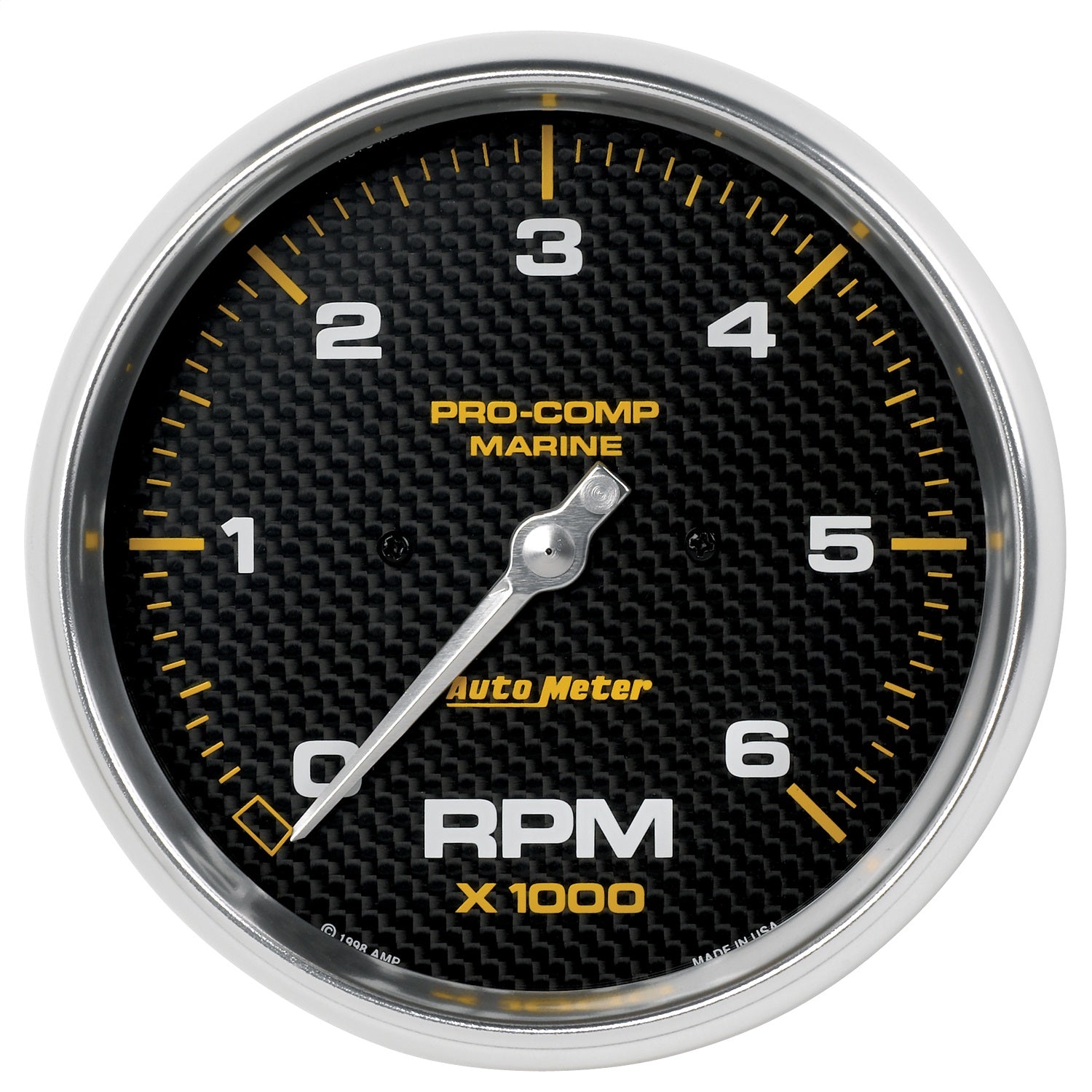 AutoMeter 200750-40 5in. IN-DASH TACHOMETER; 0-6;000 RPM; MARINE CARBON FIBER AutoMeter 200750-40