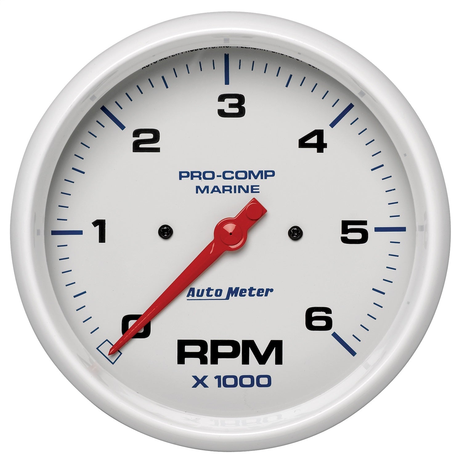 AutoMeter 200750 5in. IN-DASH TACHOMETER; 0-6;000 RPM; MARINE WHITE AutoMeter 200750