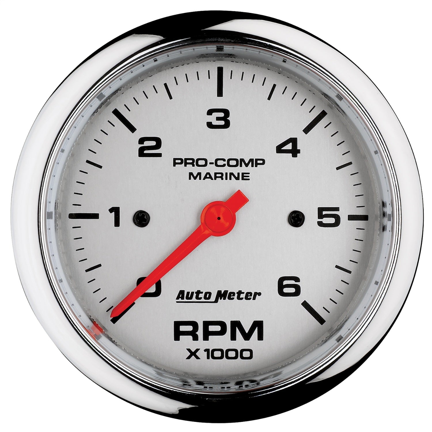 AutoMeter 200752-35 3-3/8in. IN-DASH TACHOMETER; 0-6;000 RPM; MARINE CHROME ULTRA-LITE AutoMeter 200752-35