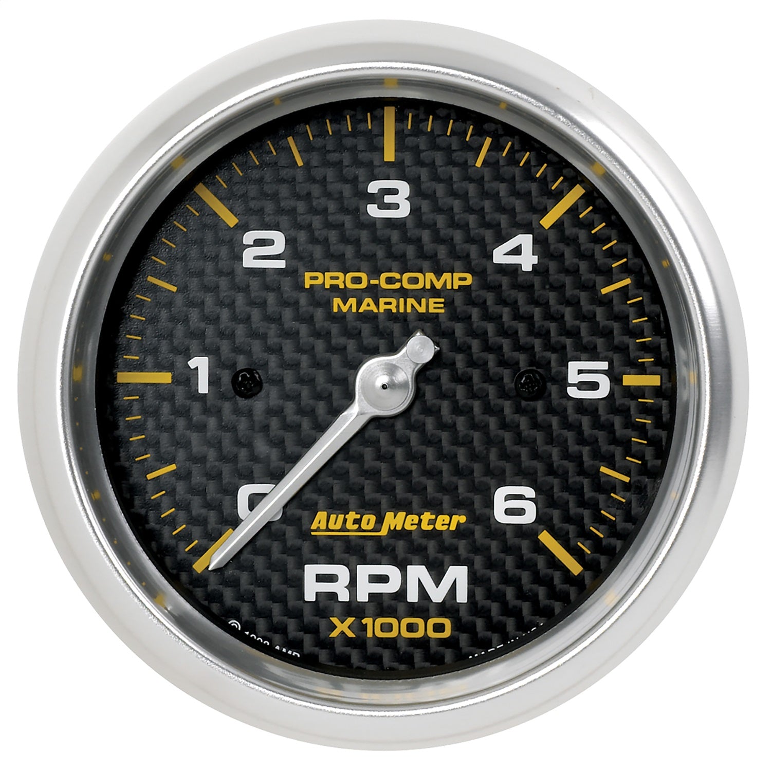 AutoMeter 200752-40 3-3/8in. IN-DASH TACHOMETER; 0-6;000 RPM; MARINE CARBON FIBER AutoMeter 200752-40