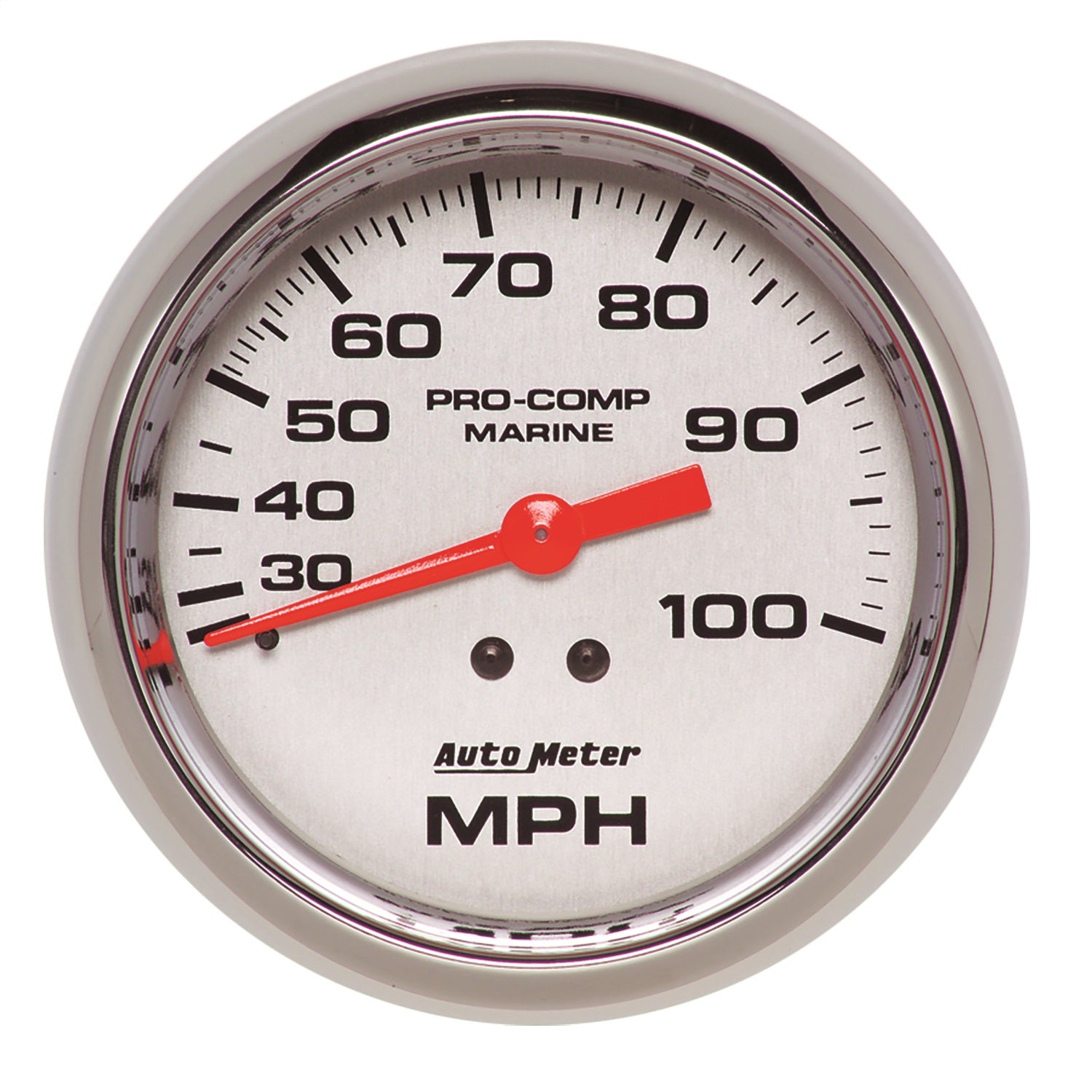 AutoMeter 200754-35 3-3/8in. MECHANICAL SPEEDOMETER; 0-100 MPH; MARINE CHROME ULTRA-LITE AutoMeter 200754-35