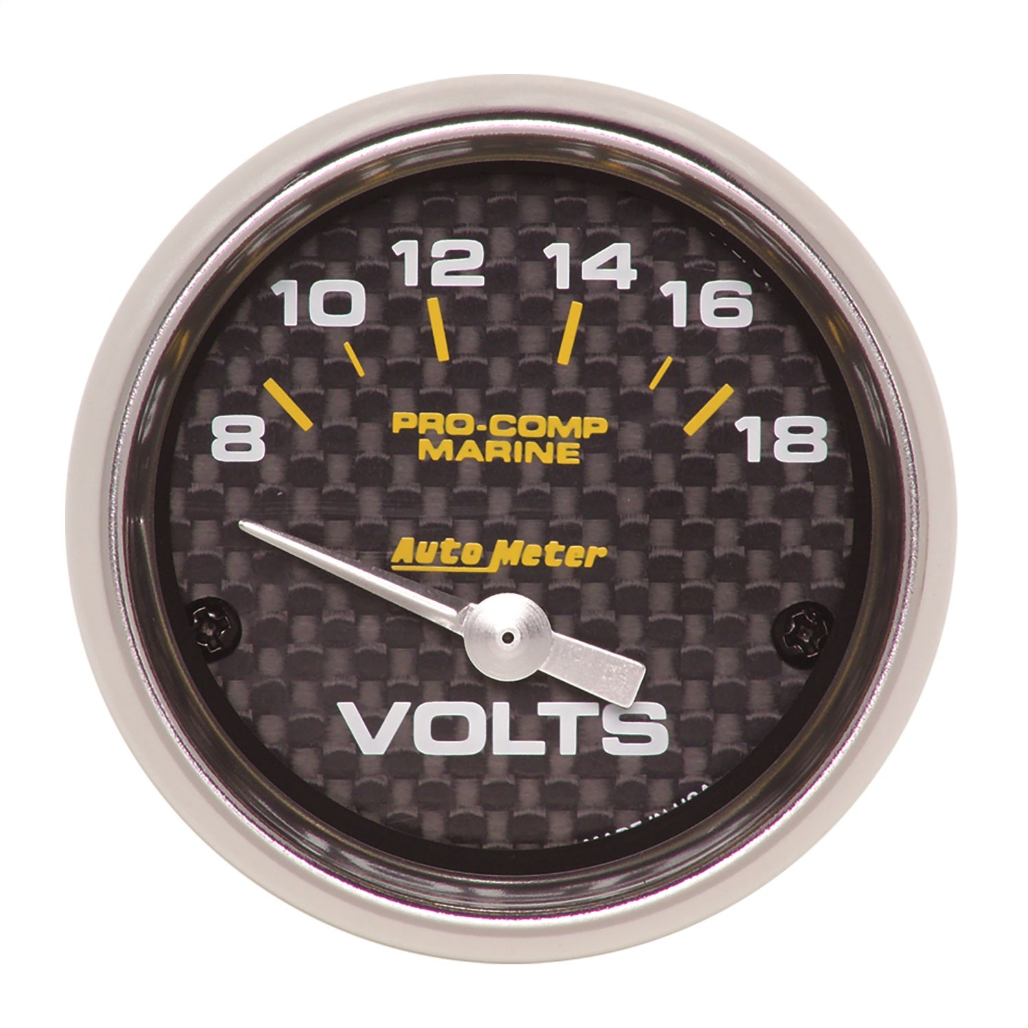 AutoMeter 200756-40 GAUGE; VOLTMETER; 2 1/16in.; 18V; ELECTRIC; MARINE CARBON FIBER AutoMeter 200756-40