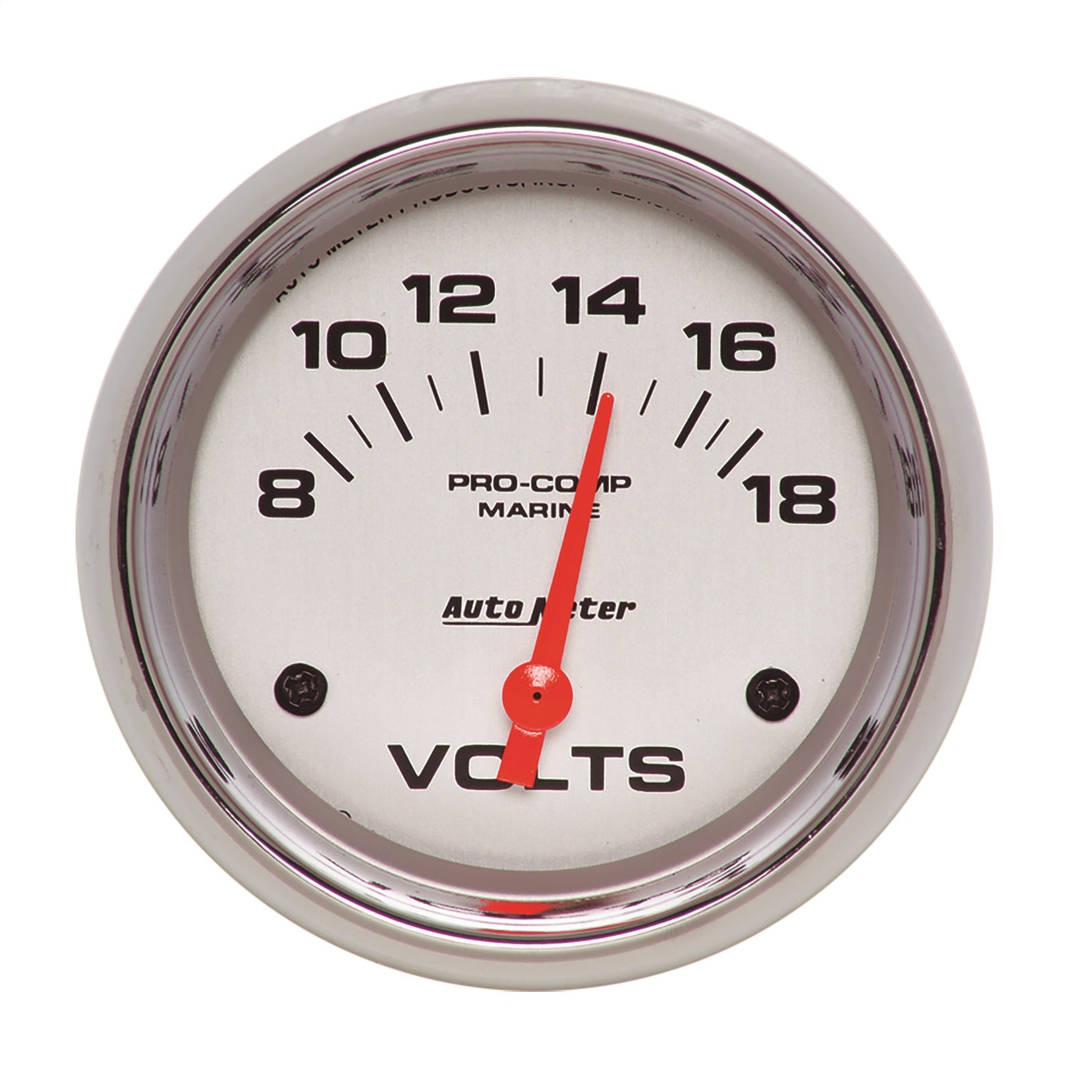 AutoMeter 200757-35 GAUGE; VOLTMETER; 2 5/8in.; 18V; ELECTRIC; MARINE CHROME AutoMeter 200757-35