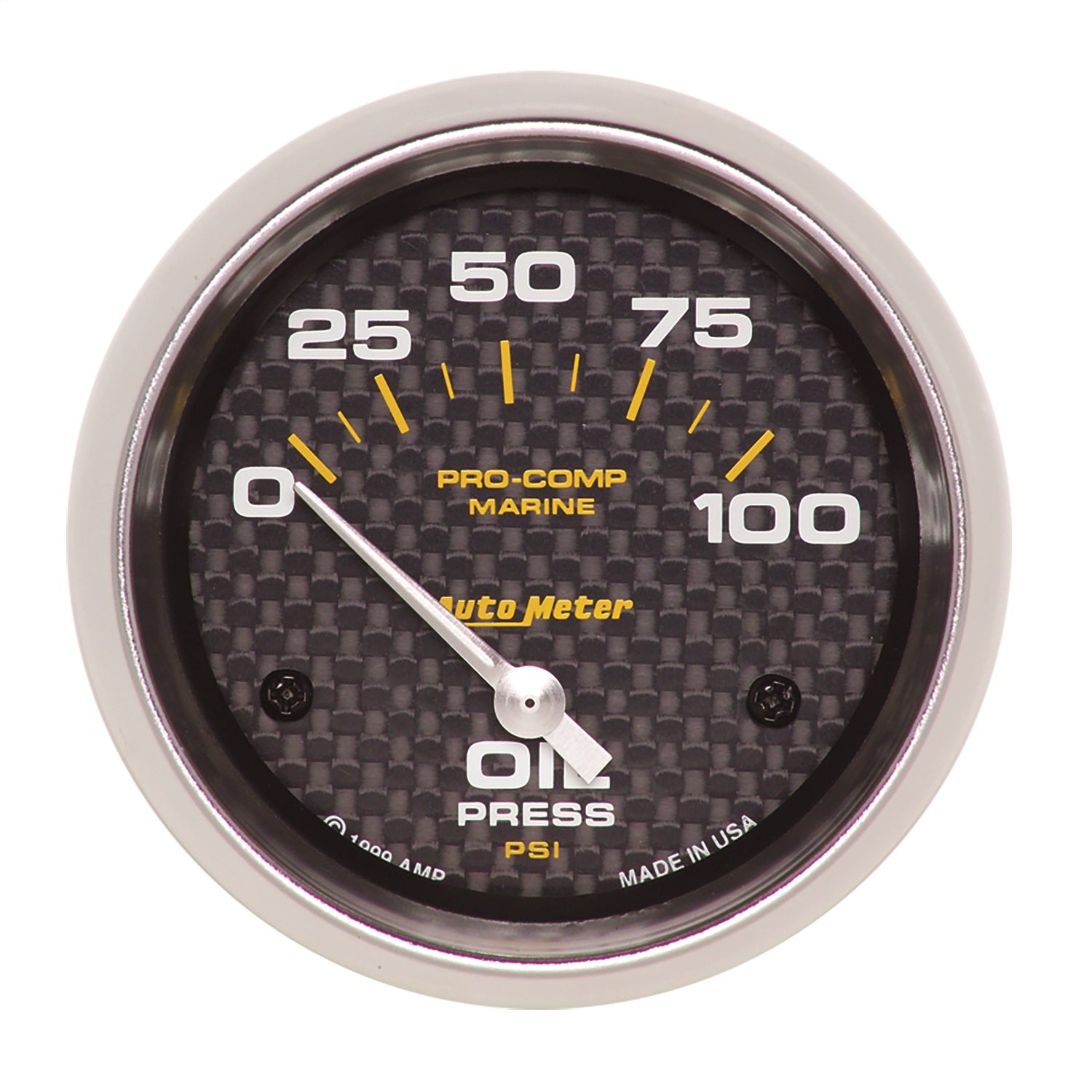 AutoMeter 200759-40 GAUGE; OIL PRESSURE; 2 5/8in.; 100PSI; ELECTRIC; MARINE CARBON FIBER AutoMeter 200759-40
