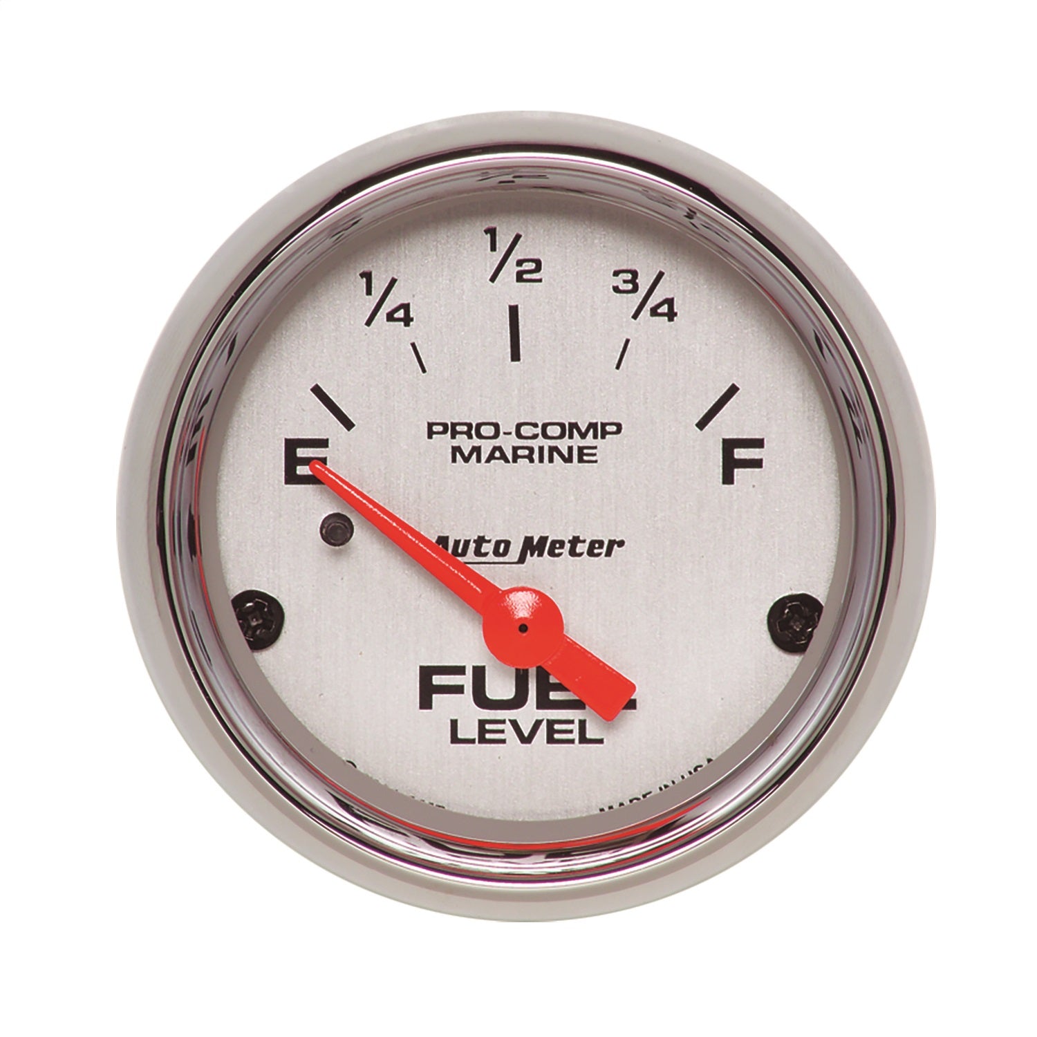 AutoMeter 200760-35 GAUGE; FUEL LEVEL; 2 1/16in.; 240OE TO 33OF; ELEC; MARINE CHROME AutoMeter 200760-35