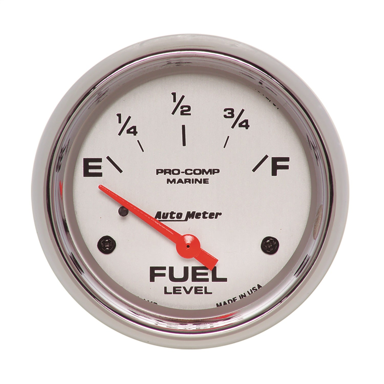 AutoMeter 200761-35 GAUGE; FUEL LEVEL; 2 5/8in.; 240OE TO 33OF; ELEC; MARINE CHROME AutoMeter 200761-35